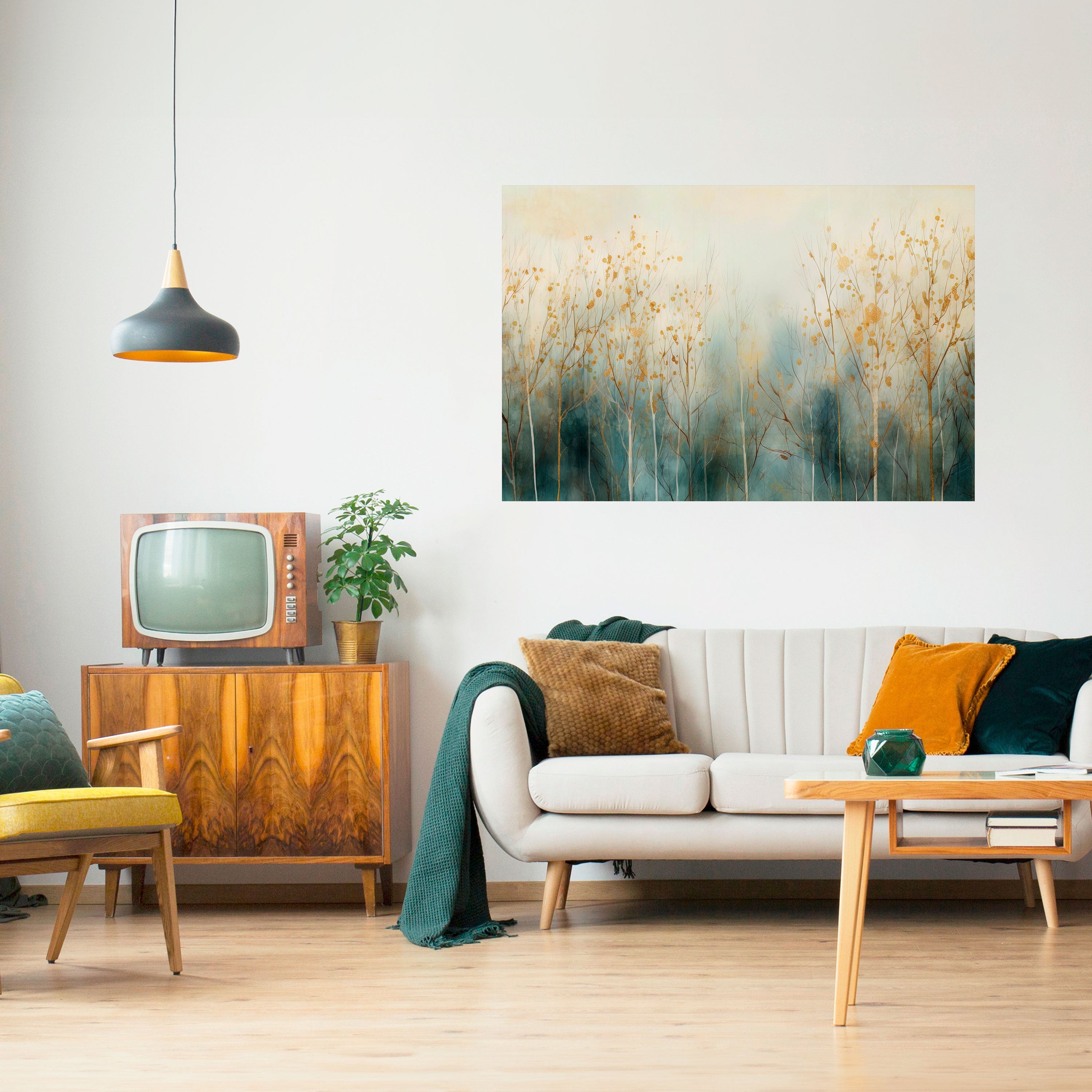 MYSTICAL FOREST DREAM Peel and Stick Horizontal Poster