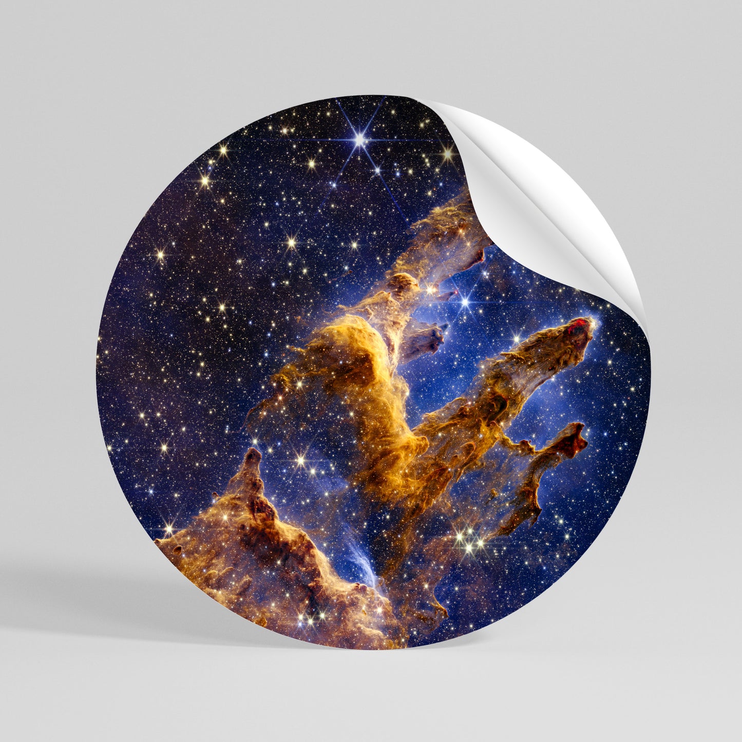 COSMIC DREAMSCAPE Autocolante Redondo Removível