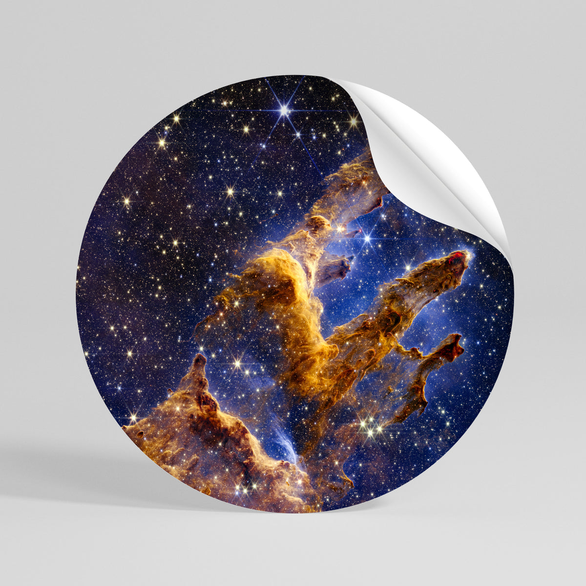 COSMIC DREAMSCAPE Autocolante Redondo Removível