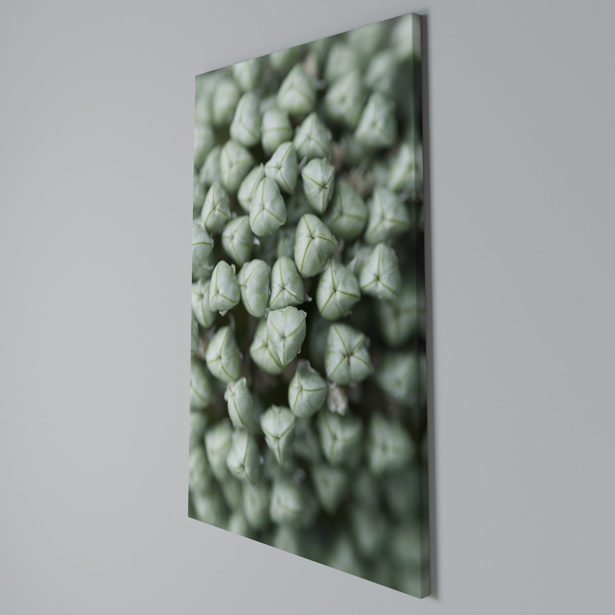 TEXTURED GREEN TIDBITS Quadro em tela vertical