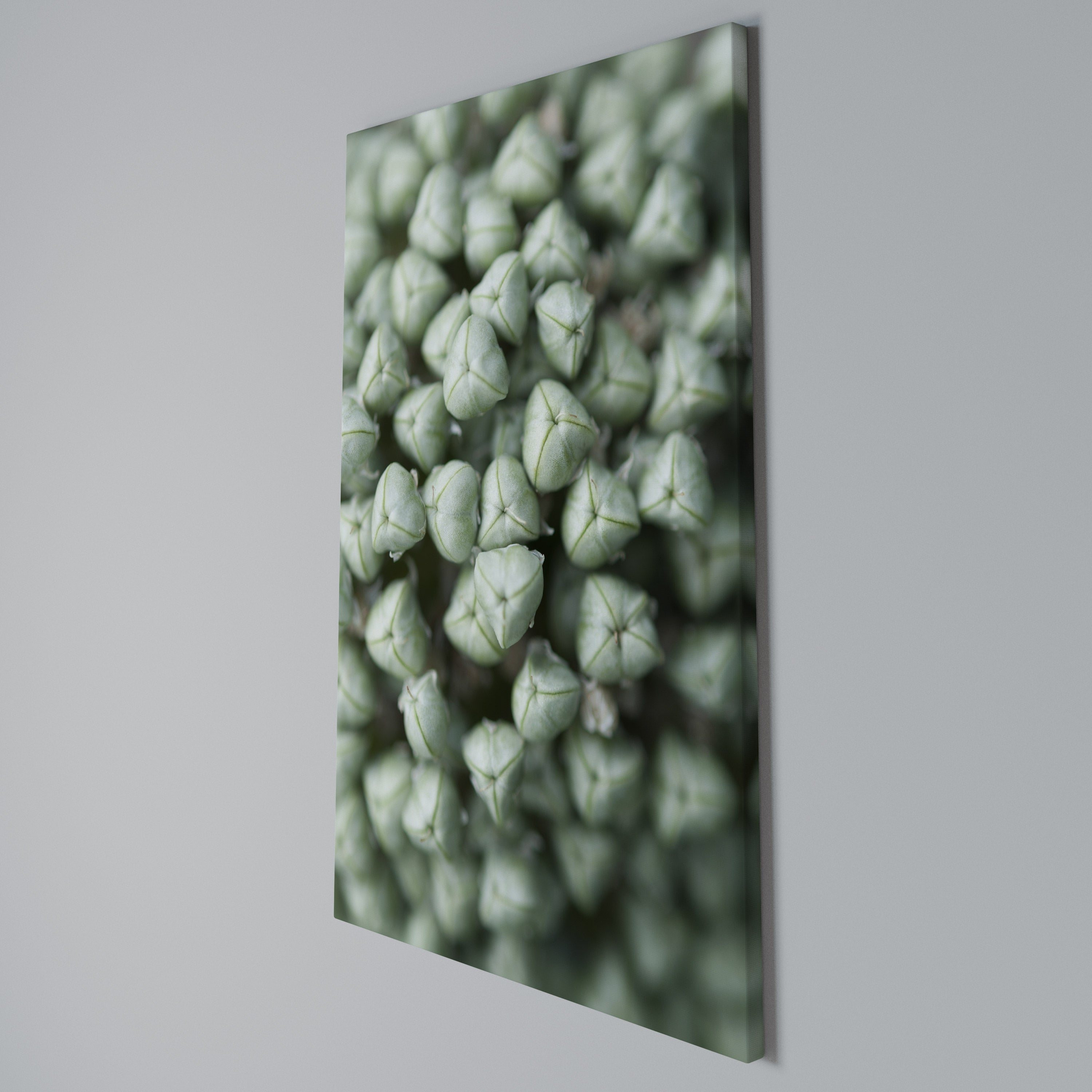 TEXTURED GREEN TIDBITS Quadro em tela vertical