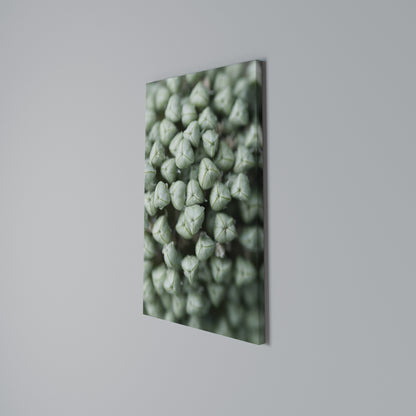 TEXTURED GREEN TIDBITS Quadro em tela vertical