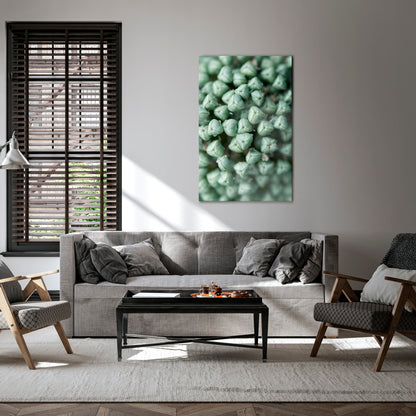 TEXTURED GREEN TIDBITS Quadro em tela vertical