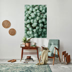 TEXTURED GREEN TIDBITS Peel and Stick Vertical Poster