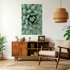 SUCCULENT SYMMETRY Peel and Stick Vertical Poster