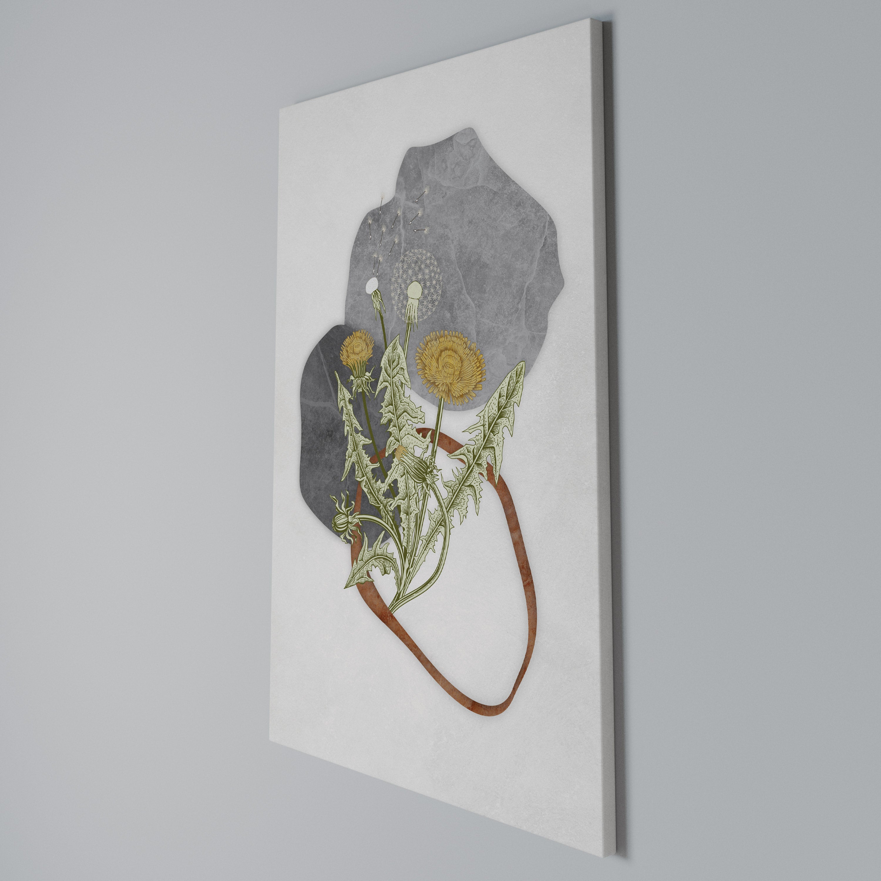 DANDELION RING Quadro em tela vertical