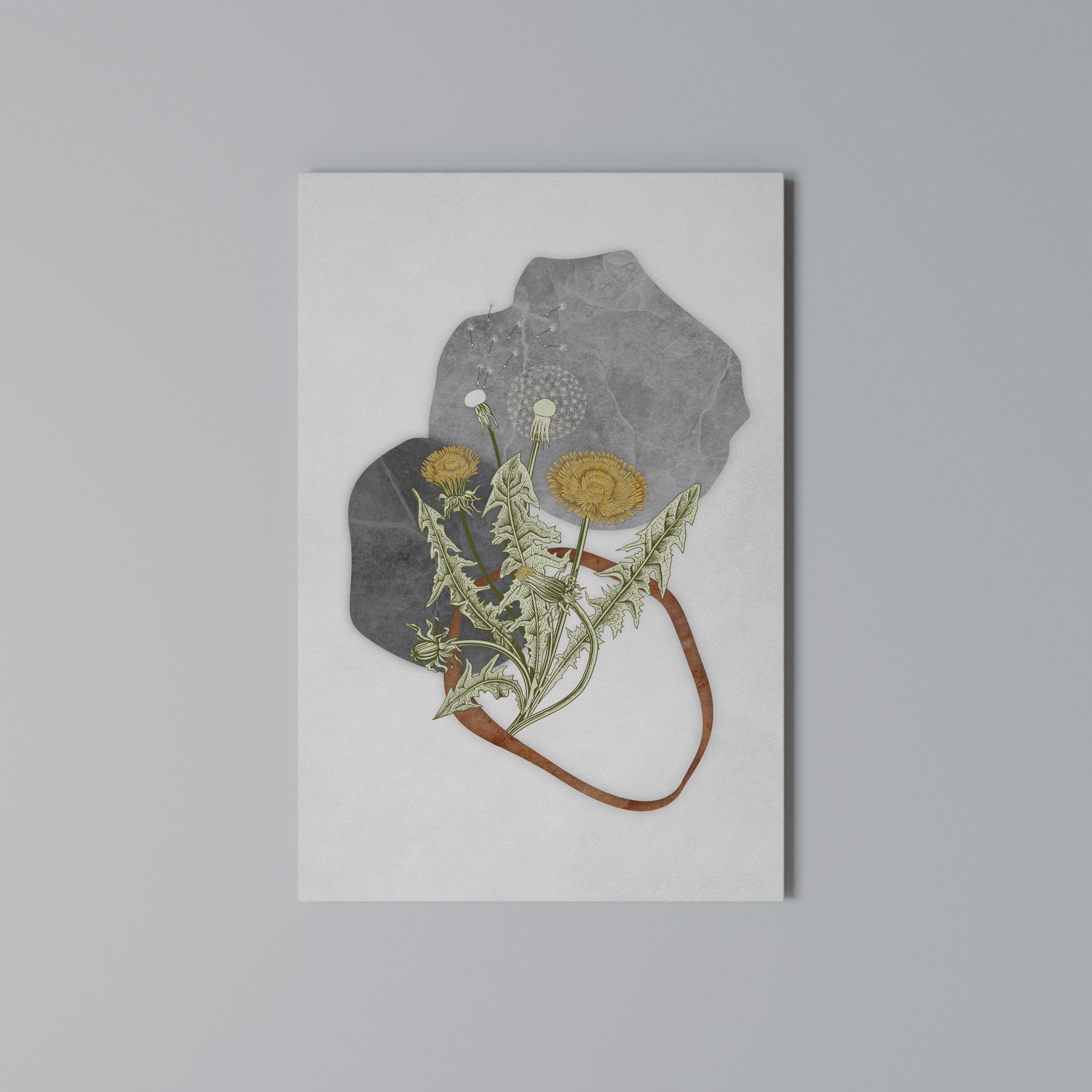 DANDELION RING Quadro em tela vertical