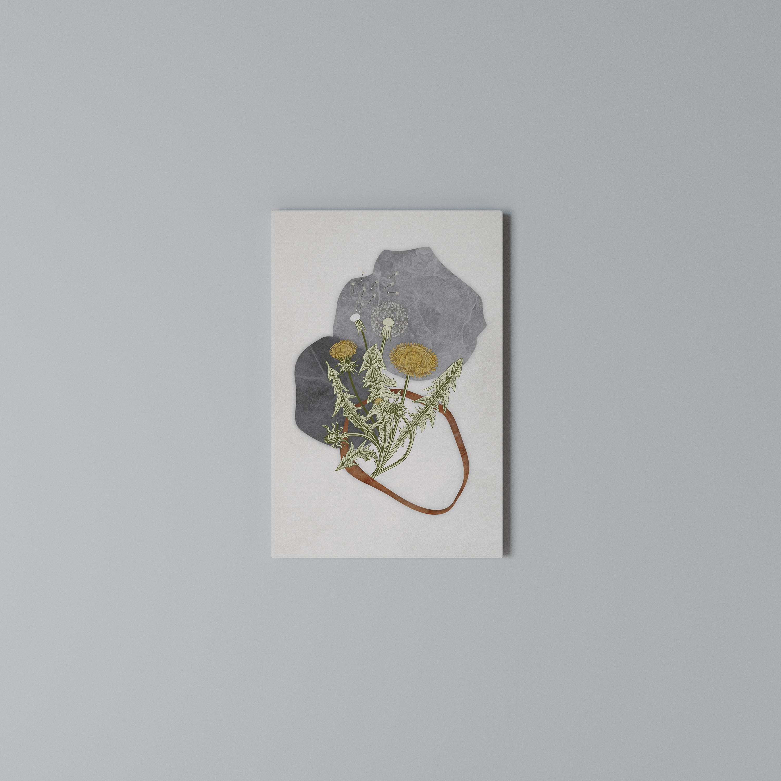DANDELION RING Quadro em tela vertical
