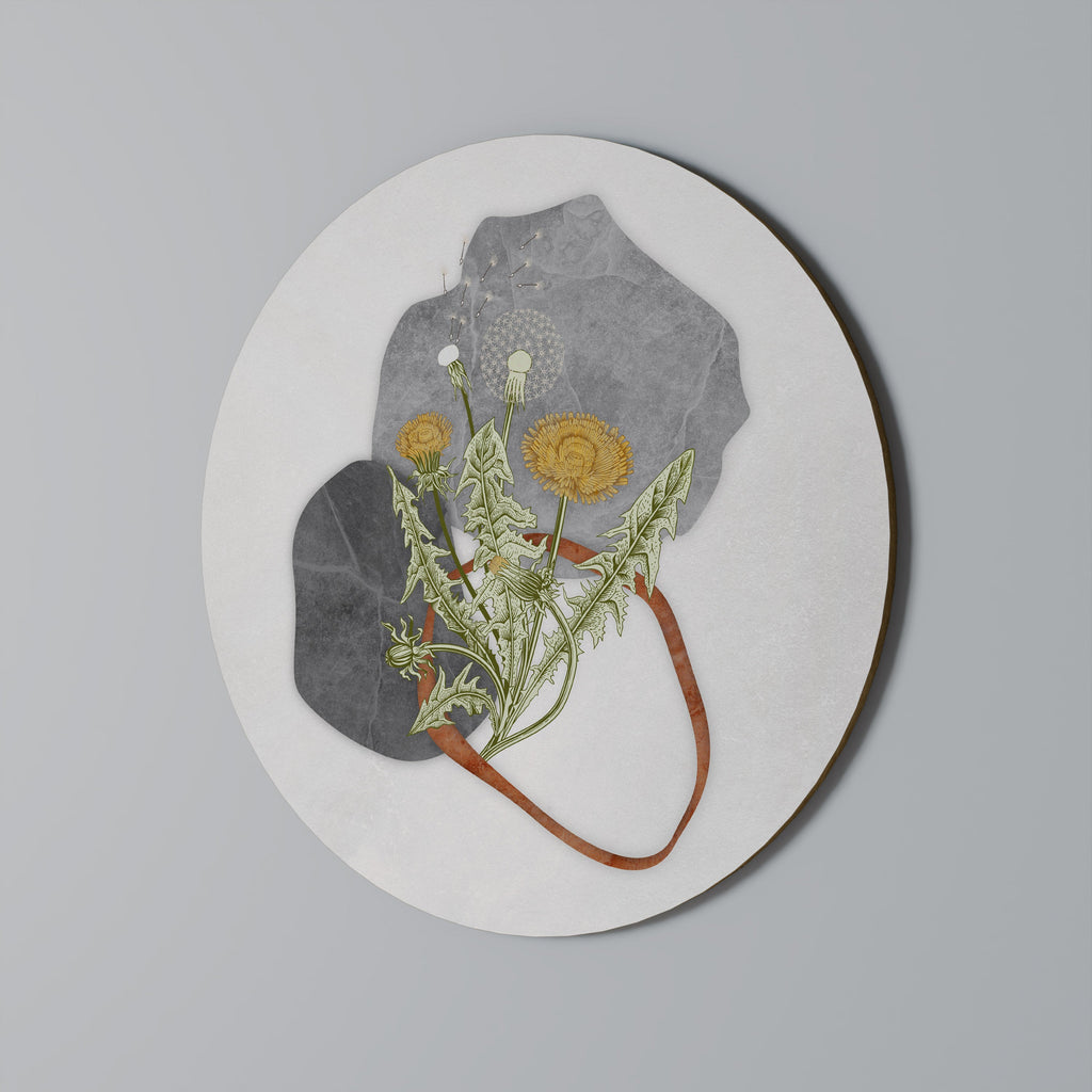 DANDELION RING Quadro Redondo Decorativo