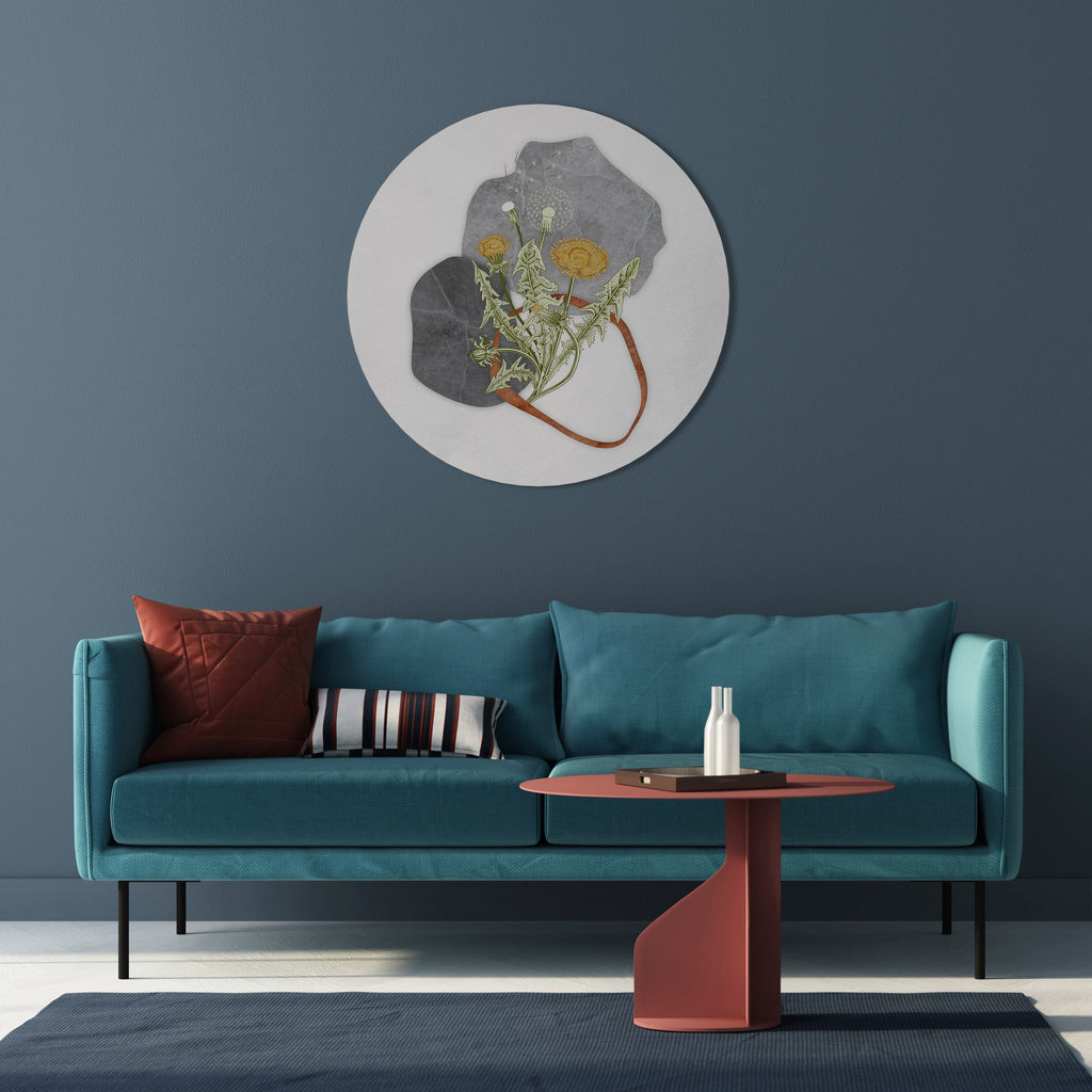 DANDELION RING Quadro Redondo Decorativo
