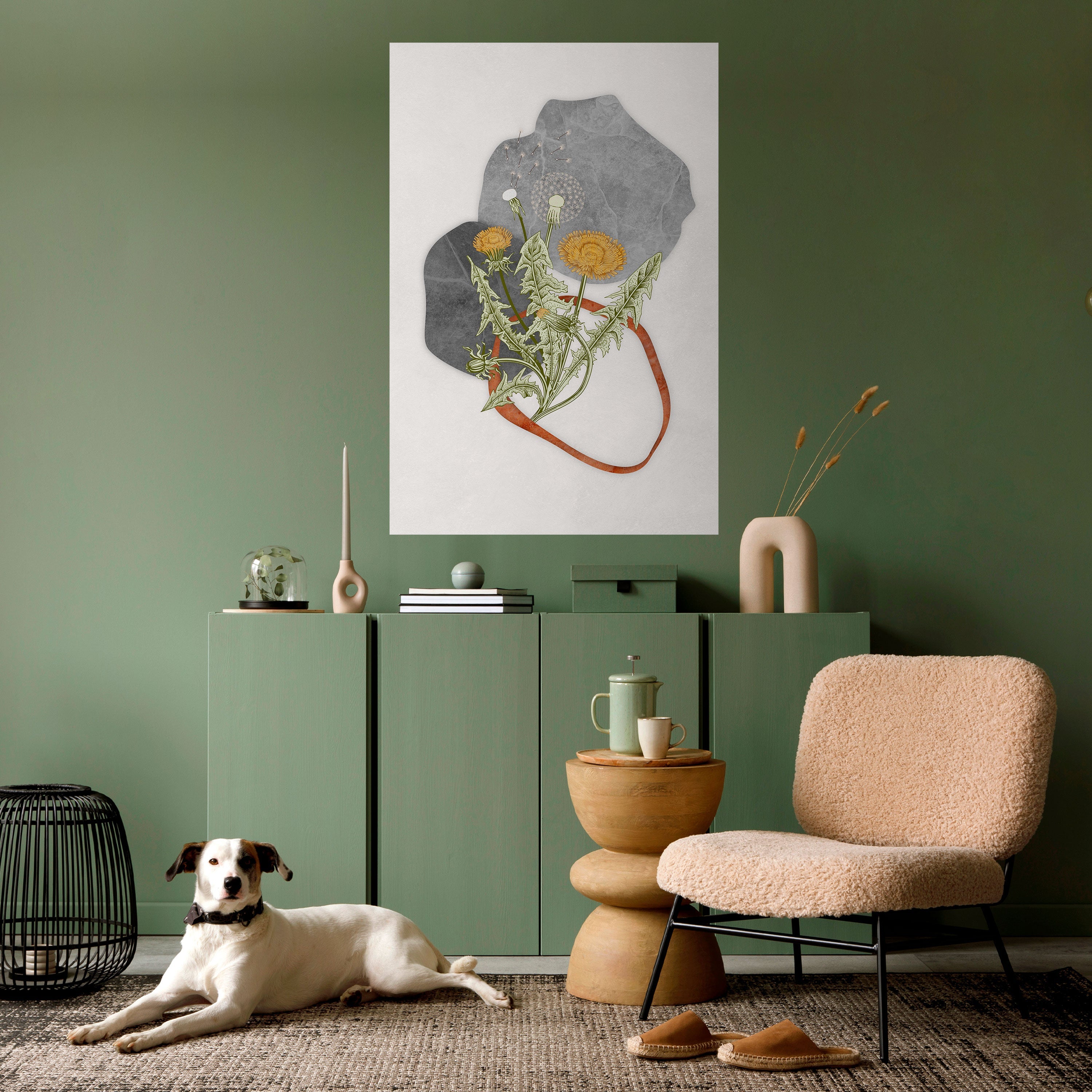 DANDELION RING Peel and Stick Vertical Poster