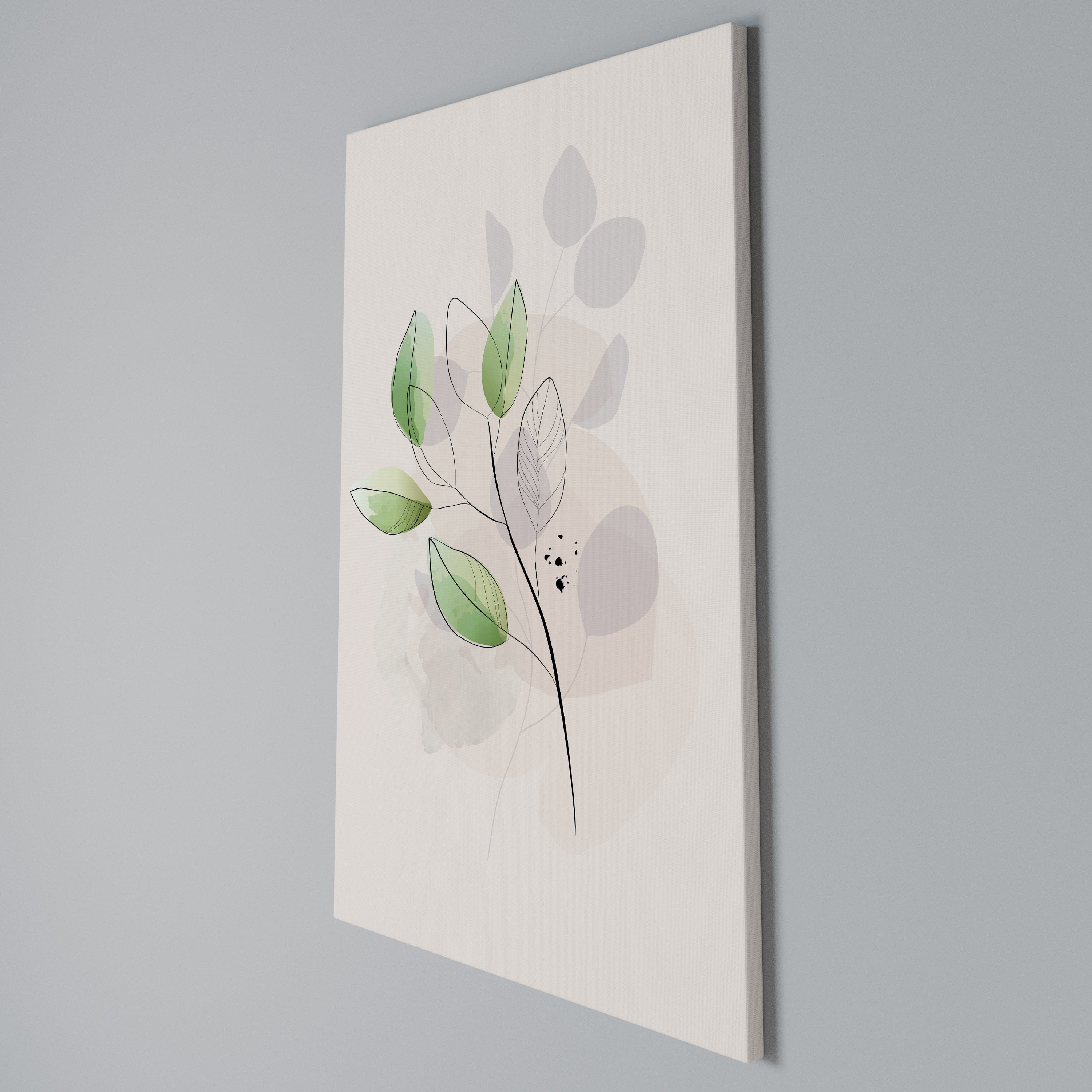 SERENE LEAF SONG Quadro em tela vertical
