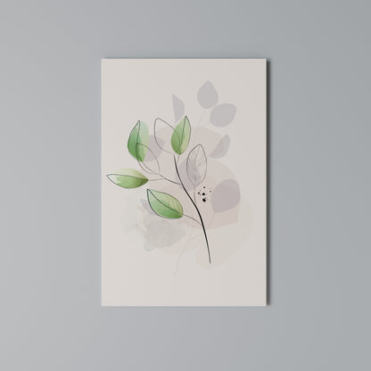 SERENE LEAF SONG Quadro em tela vertical
