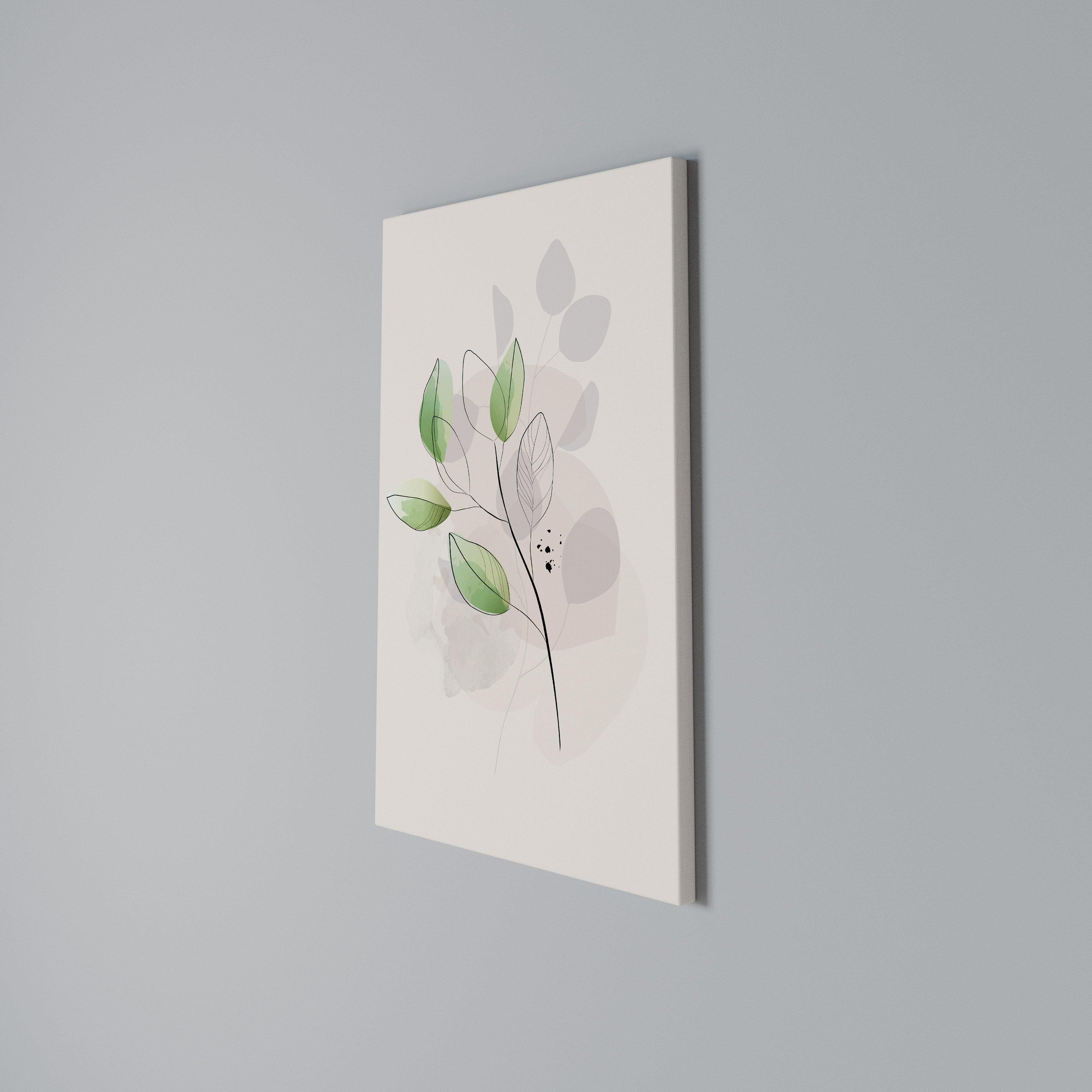 SERENE LEAF SONG Quadro em tela vertical