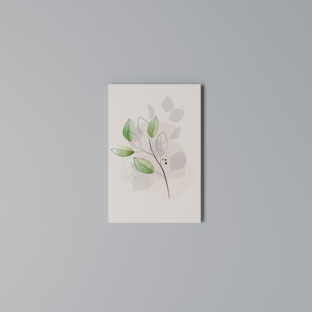 SERENE LEAF SONG Quadro em tela vertical