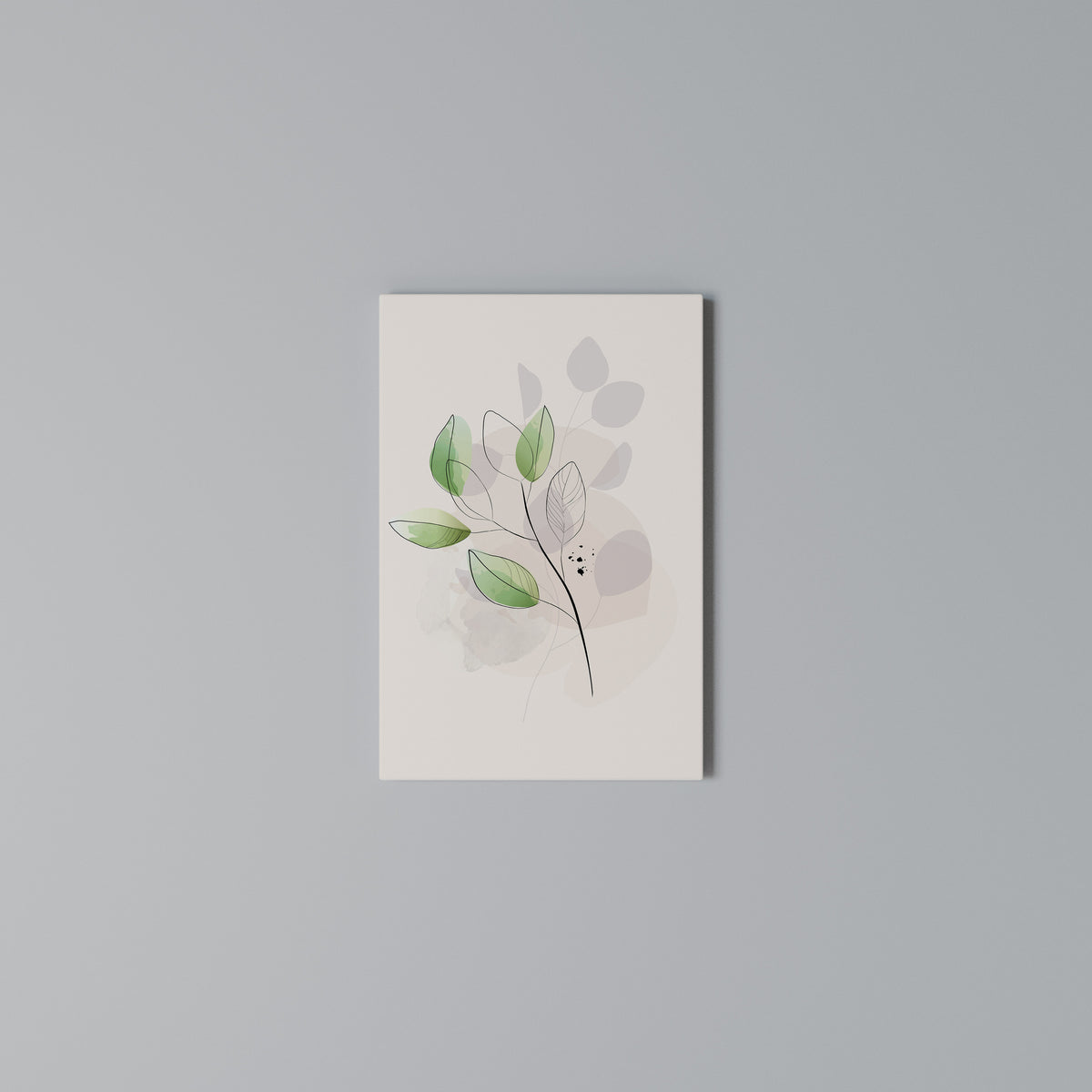 SERENE LEAF SONG Quadro em tela vertical