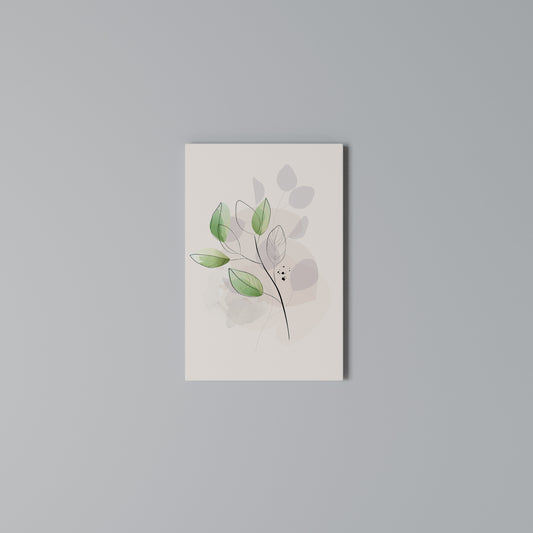 SERENE LEAF SONG Quadro em tela vertical