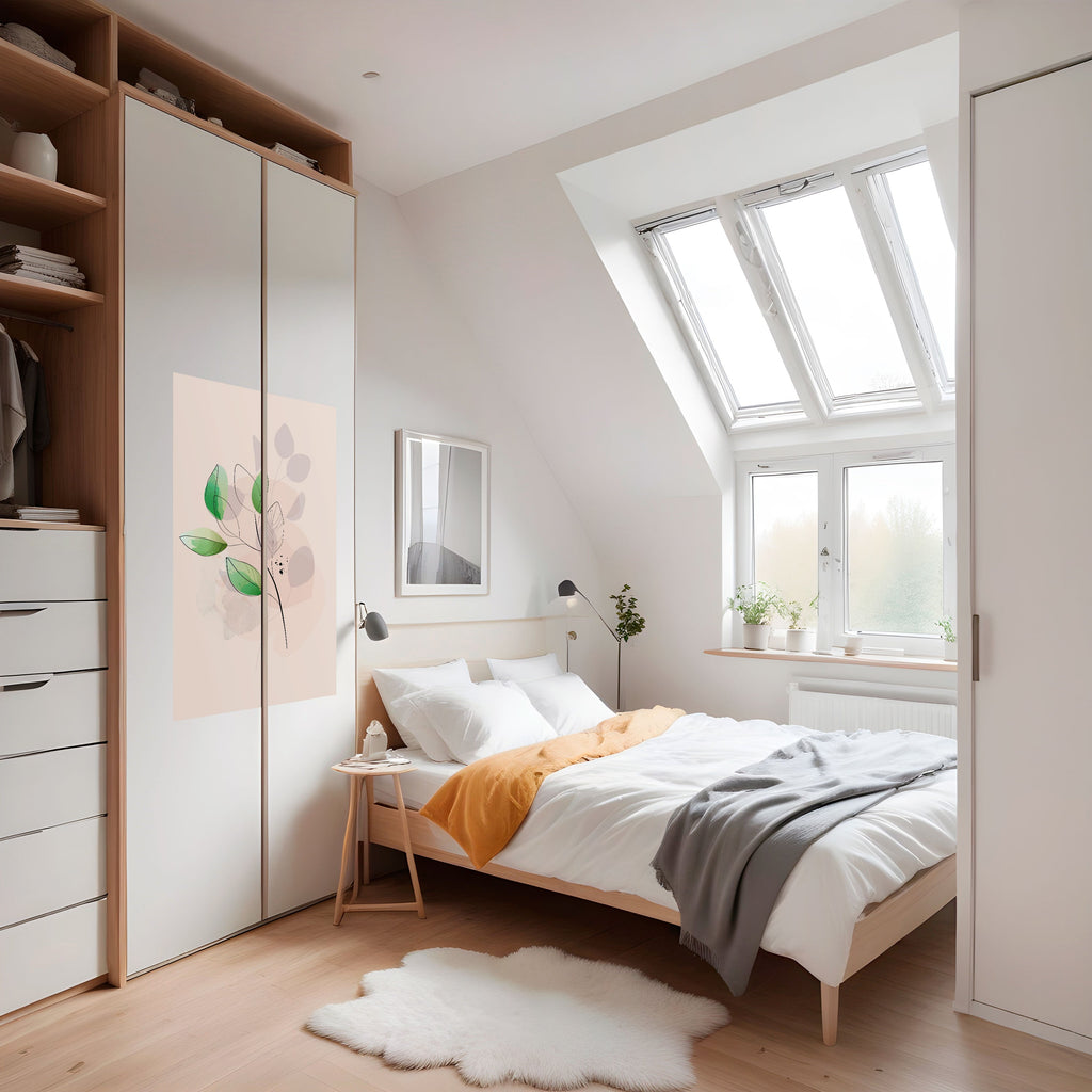 SERENE LEAF SONG Poster Vertical Autocolante