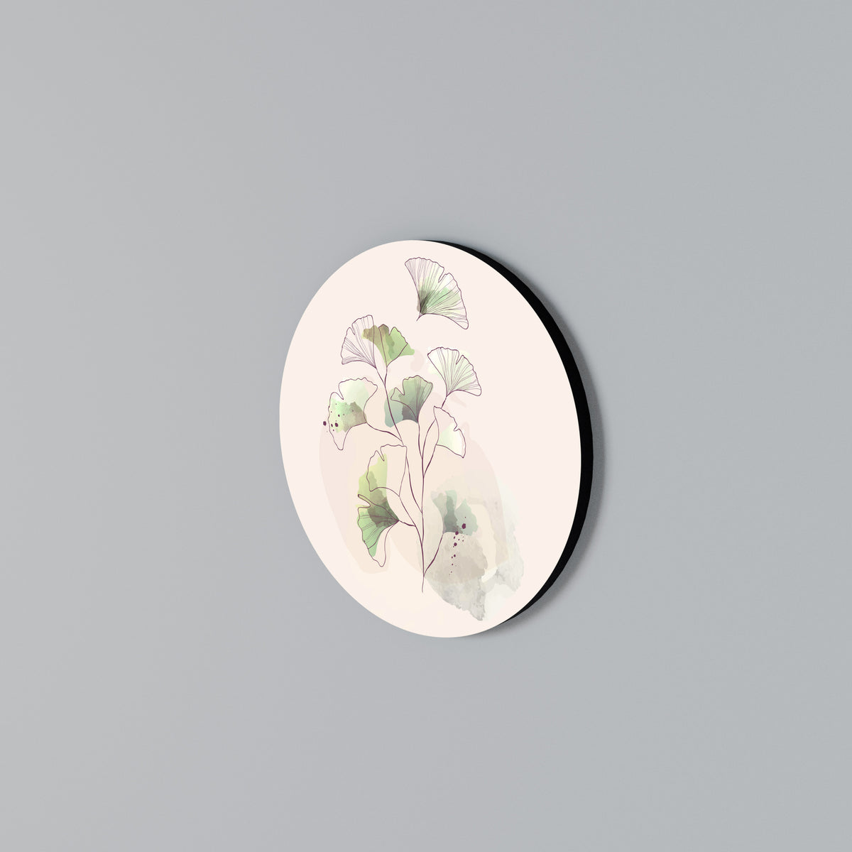 FOLIAGE REVERIE Arte de Parede Redonda