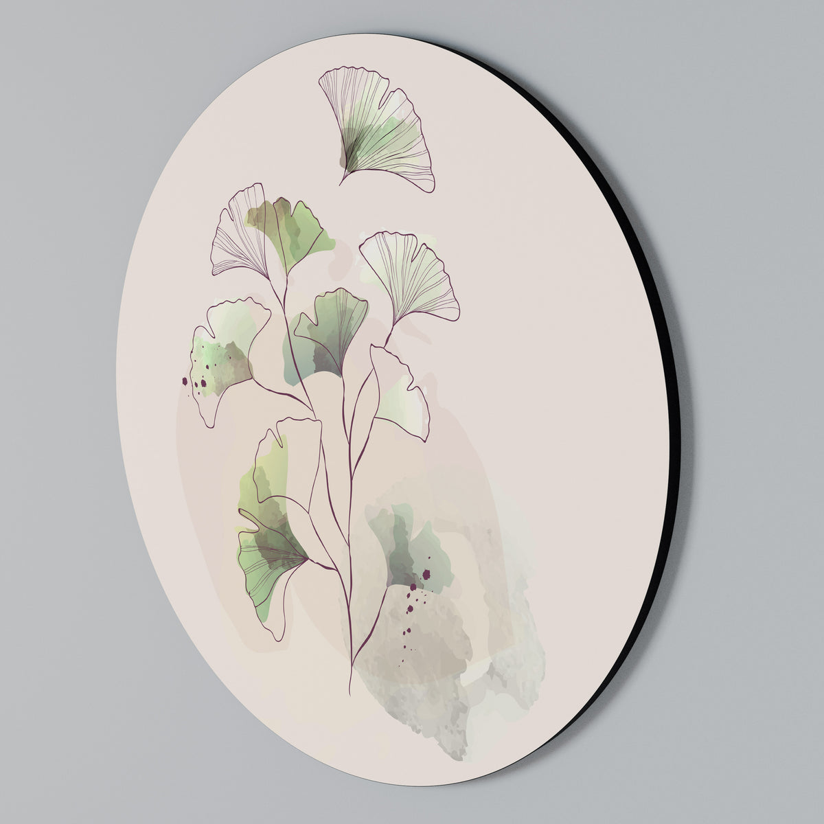 FOLIAGE REVERIE Arte de Parede Redonda