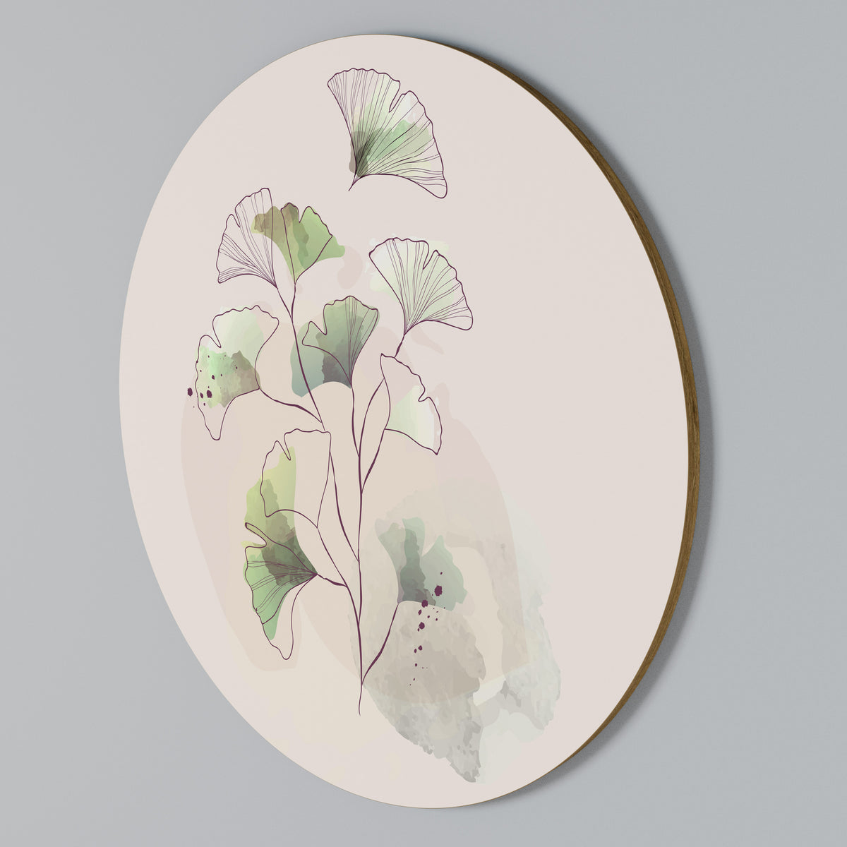 FOLIAGE REVERIE Arte de Parede Redonda
