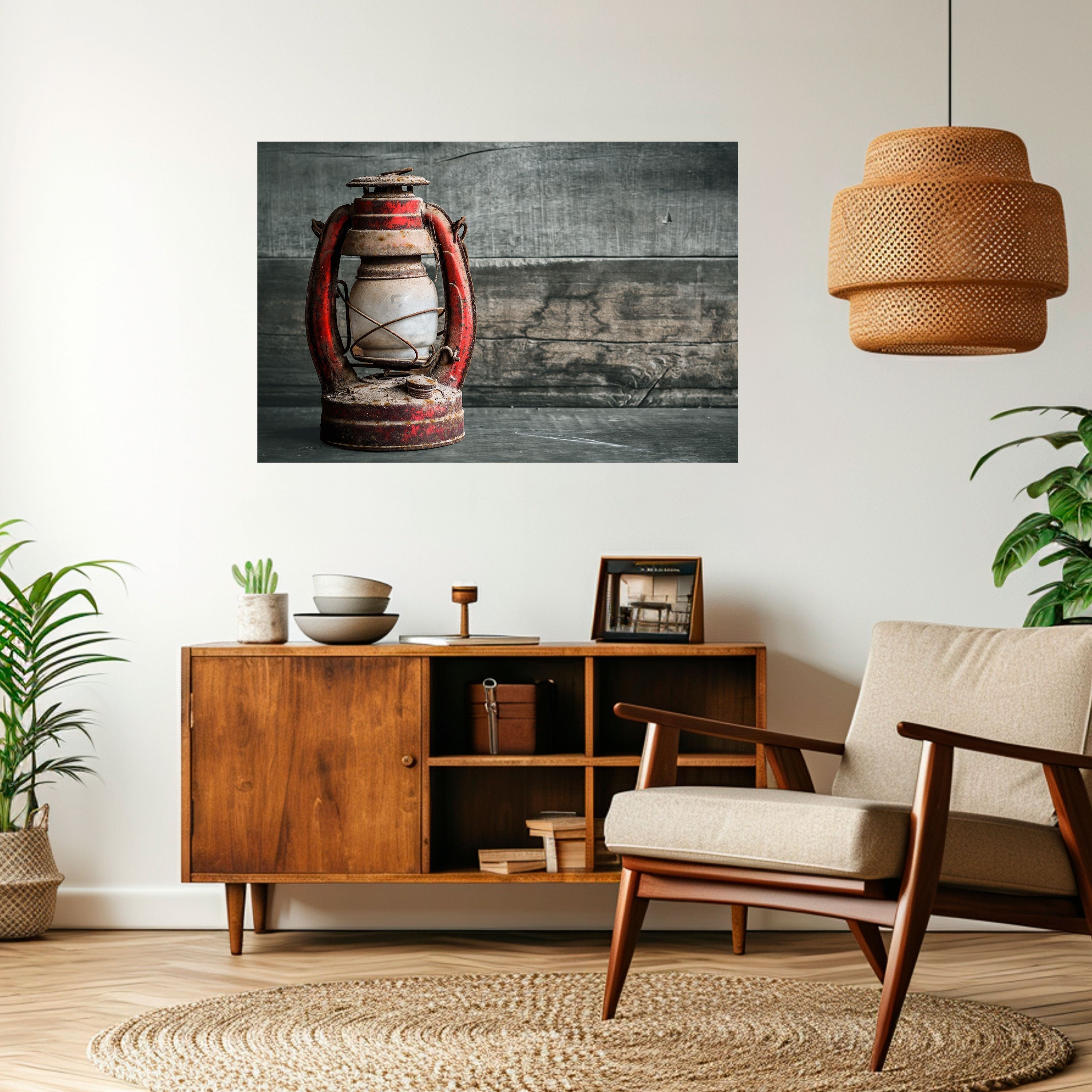 LANTERN OF MEMORIES Peel and Stick Horizontal Poster