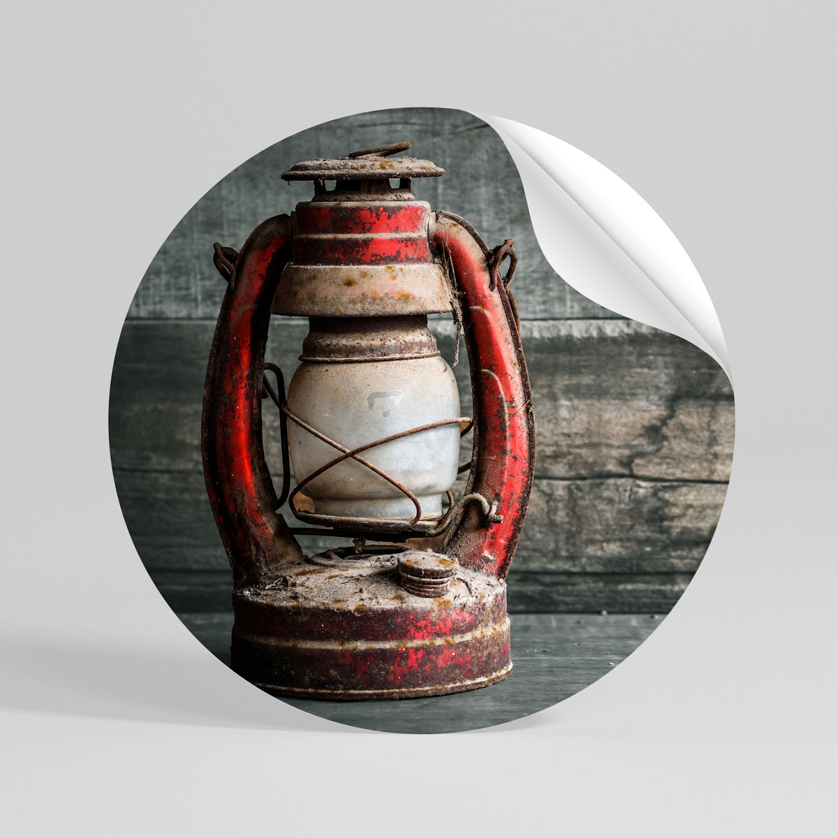 LANTERN OF MEMORIES Peel and Stick Round Sticker