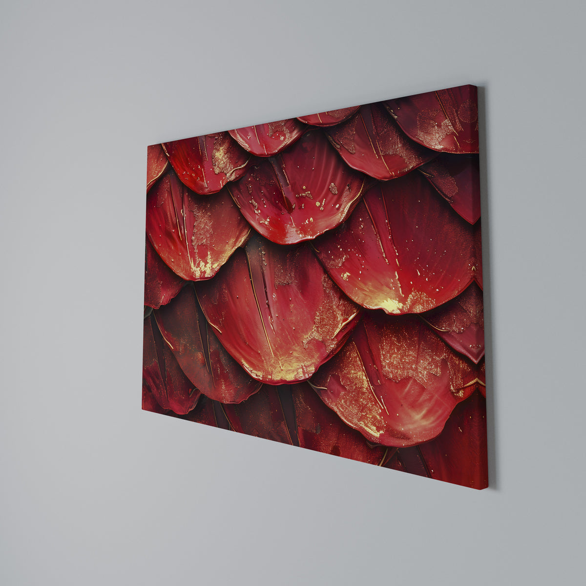RUBY PETAL DANCE Horizontal Canvas Print