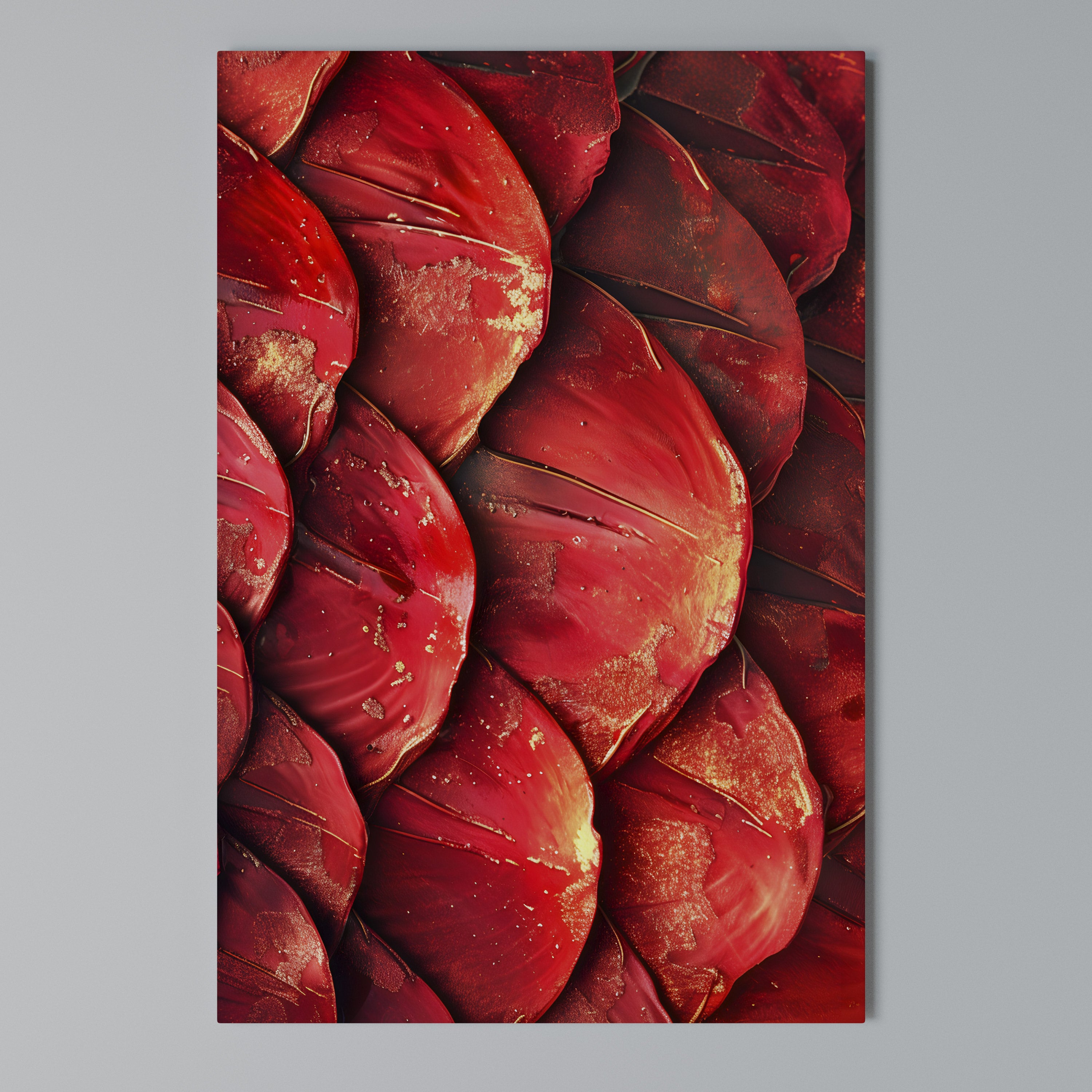 RUBY PETAL DANCE Quadro em tela vertical