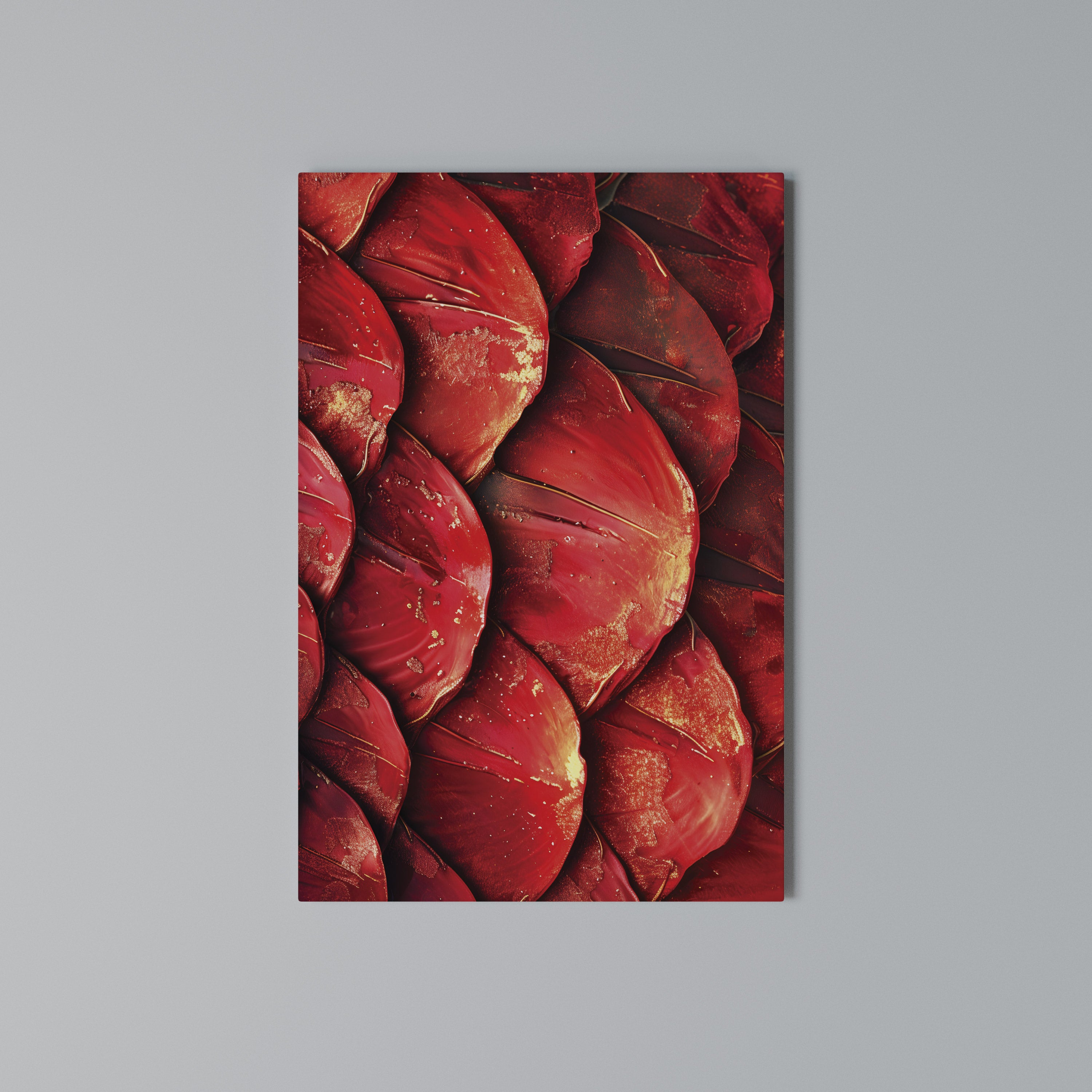 RUBY PETAL DANCE Quadro em tela vertical