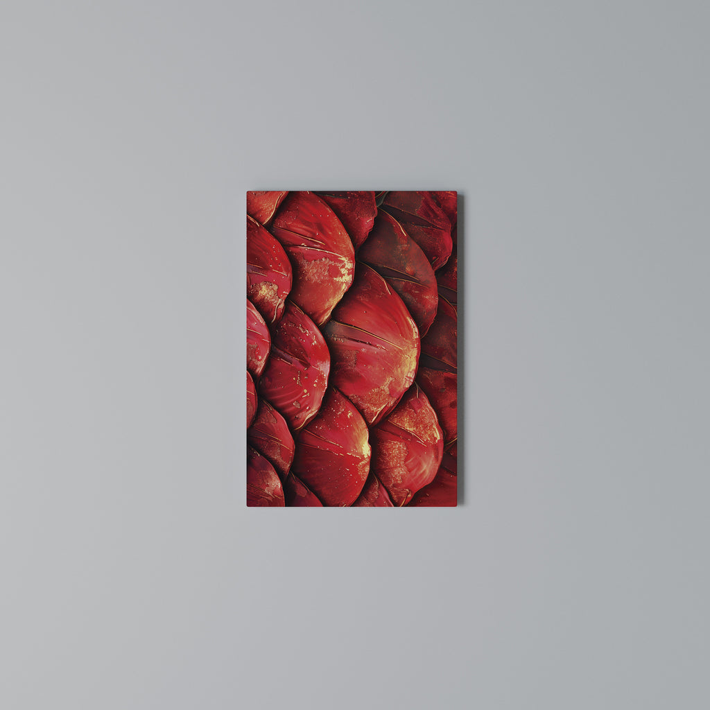RUBY PETAL DANCE Vertical Canvas Print
