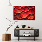 RUBY PETAL DANCE Peel and Stick Horizontal Poster