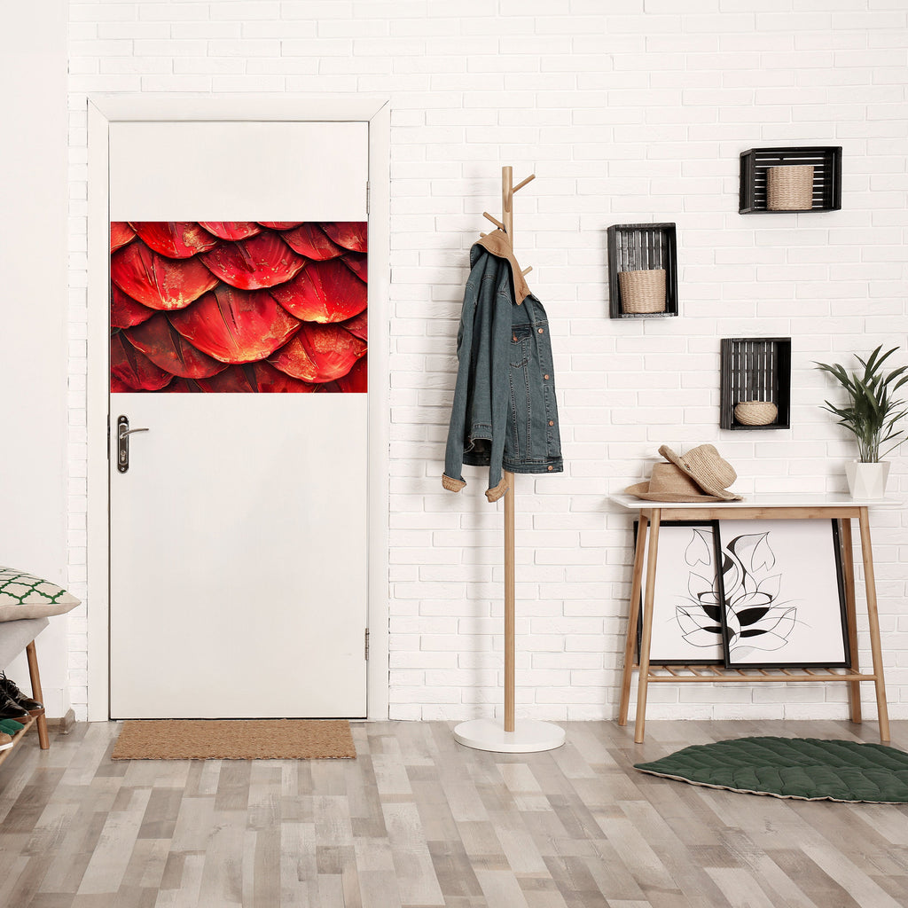 RUBY PETAL DANCE Peel and Stick Horizontal Poster