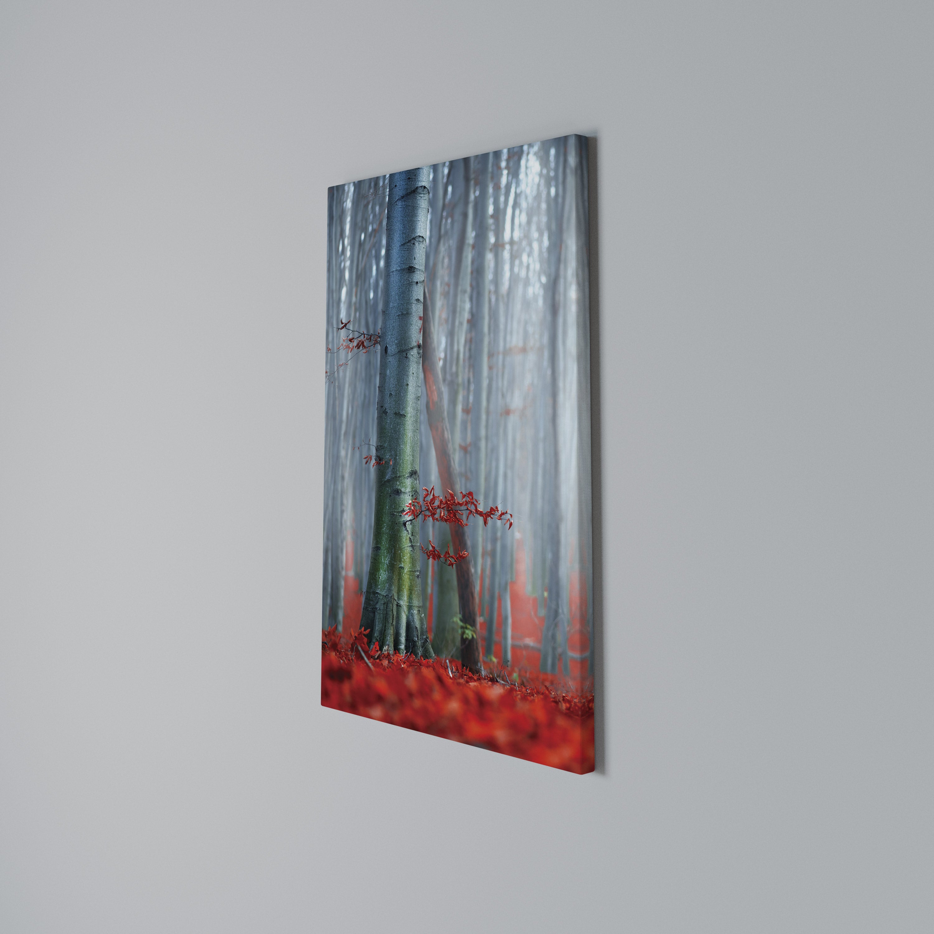 TRANQUIL RED ELEGANCE Quadro em tela vertical