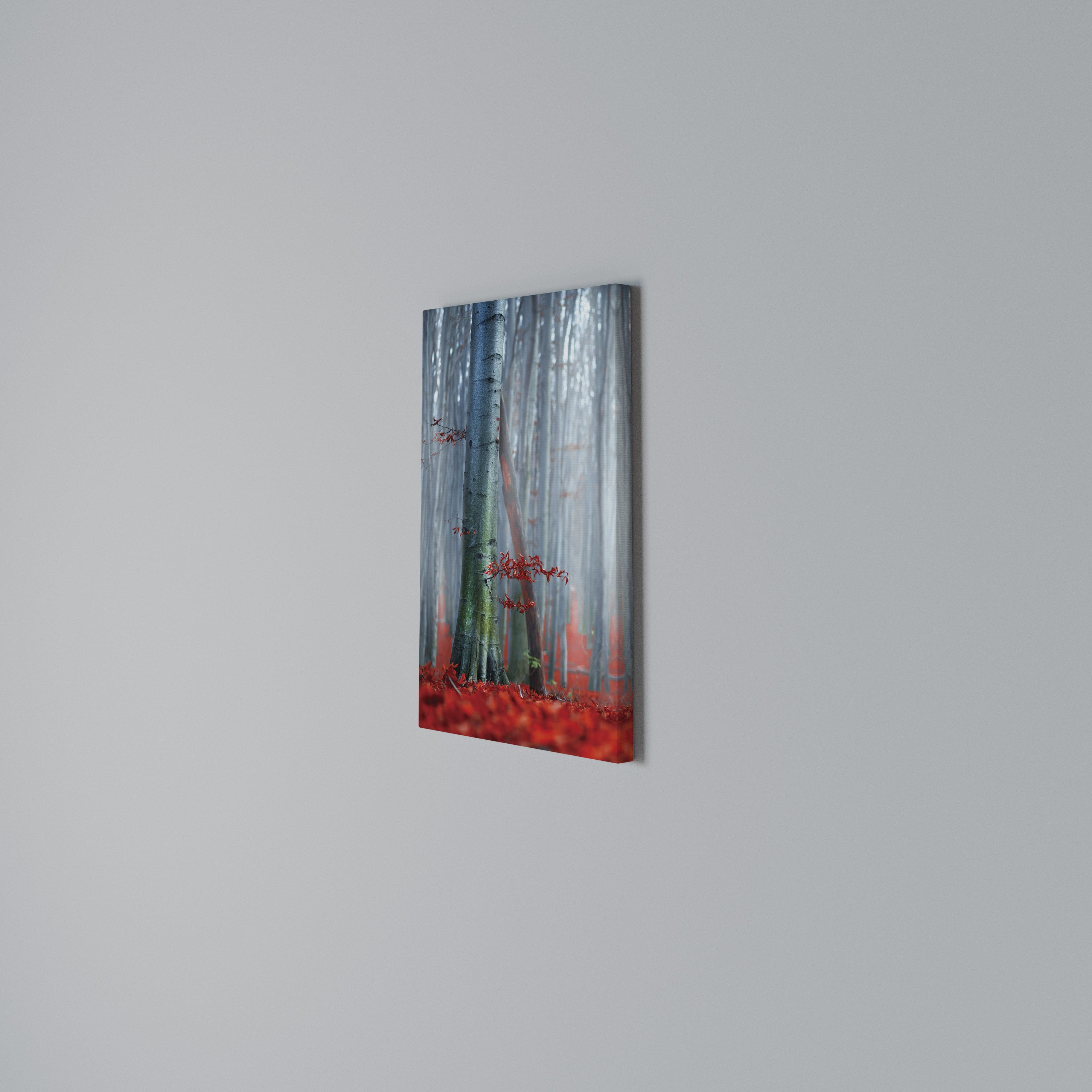 TRANQUIL RED ELEGANCE Quadro em tela vertical