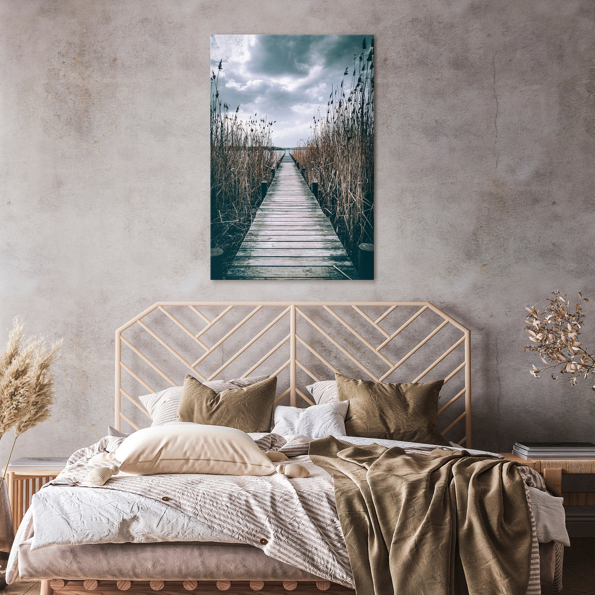 GAZE INTO STILLNESS Quadro em tela vertical