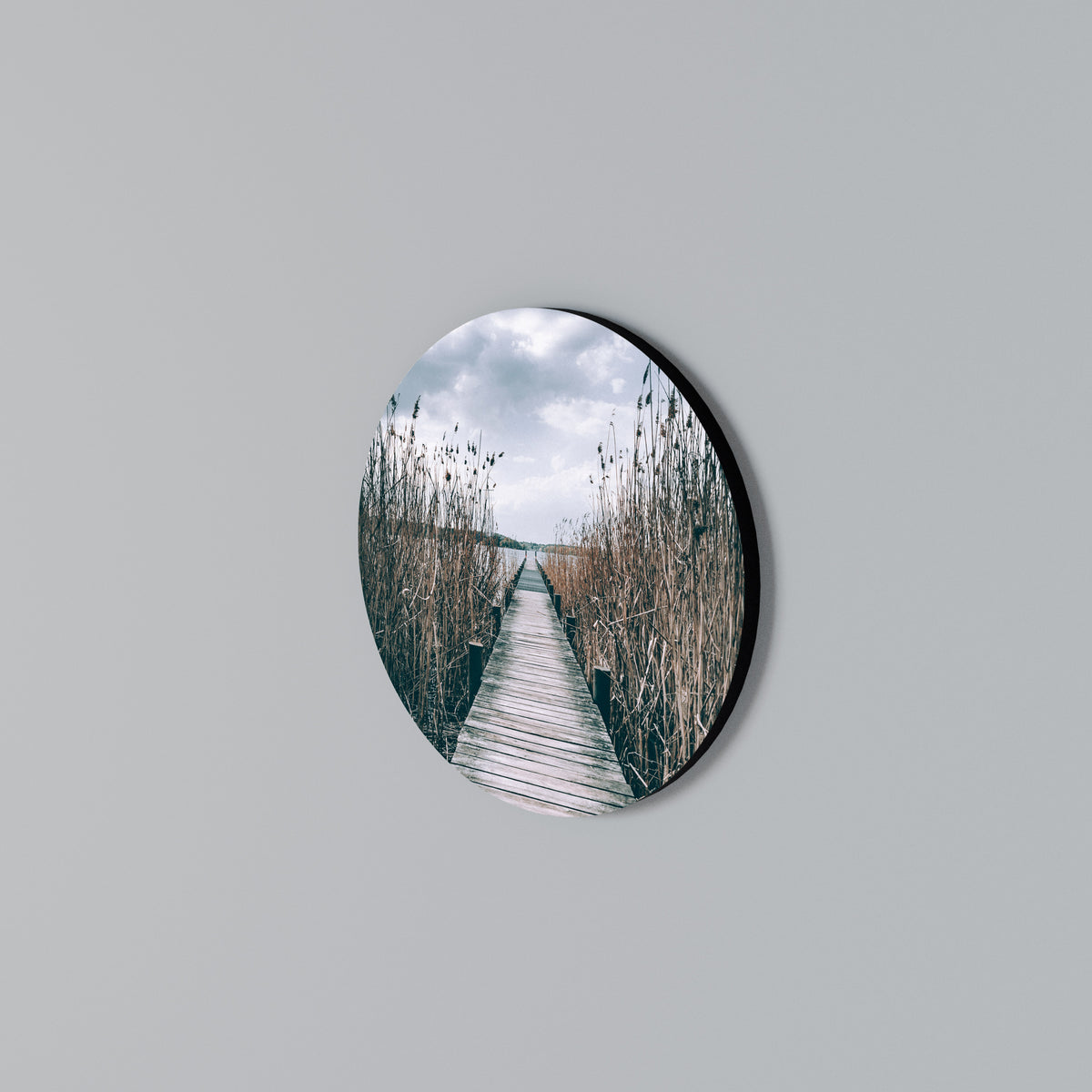 GAZE INTO STILLNESS Round Wall Art