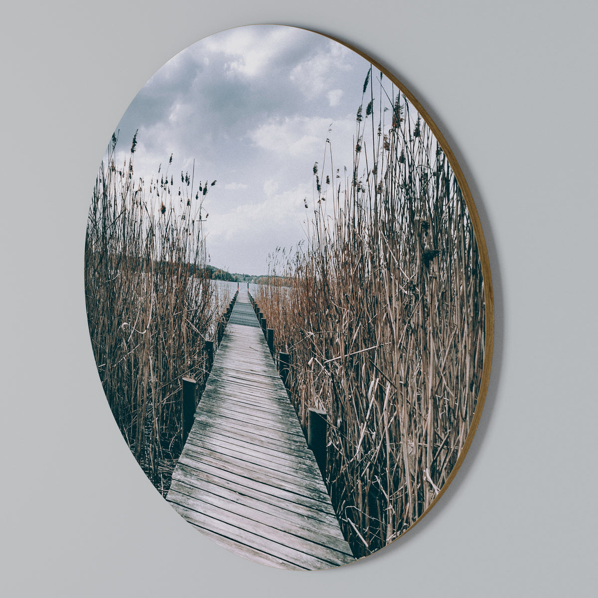 GAZE INTO STILLNESS Round Wall Art