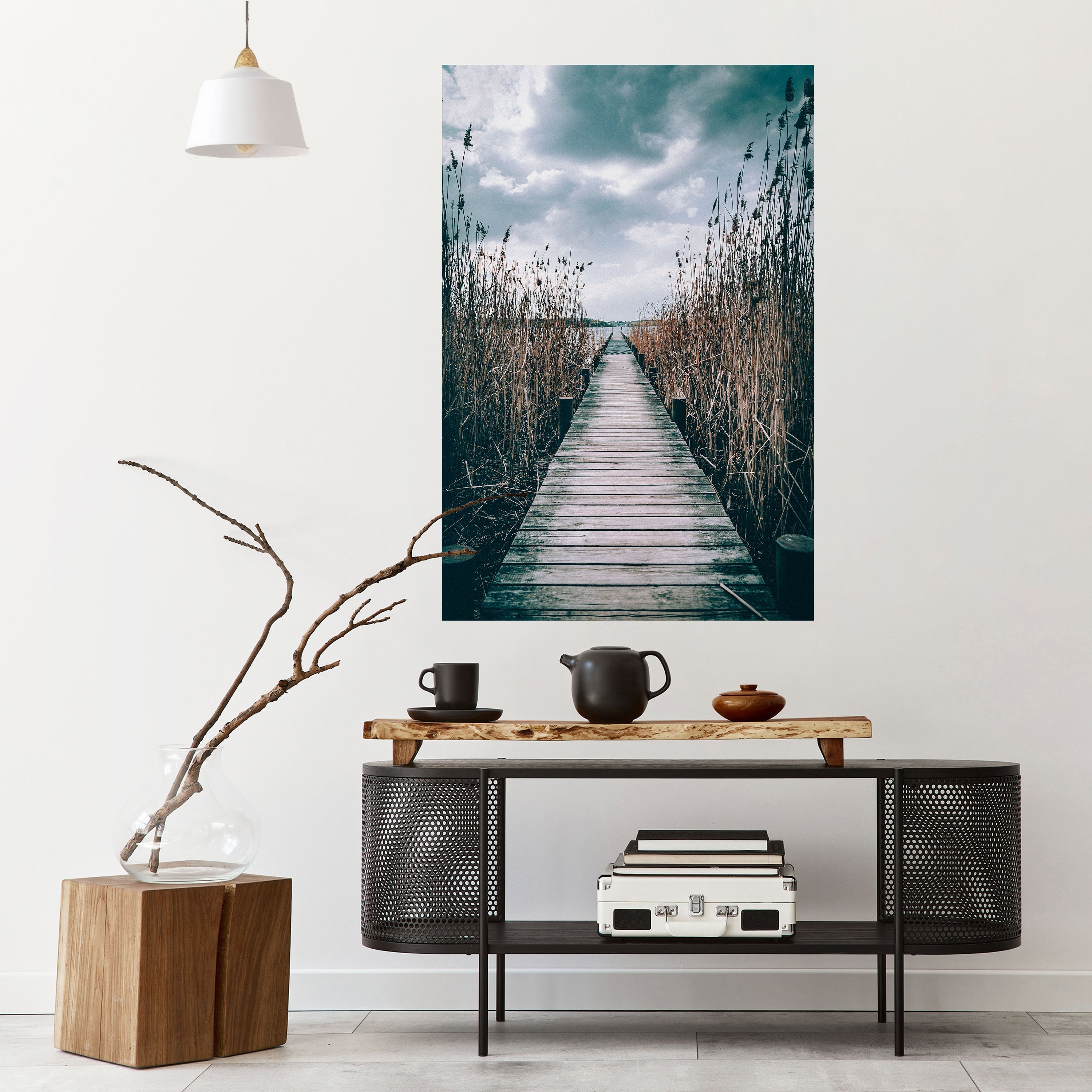 GAZE INTO STILLNESS Peel and Stick Vertical Poster