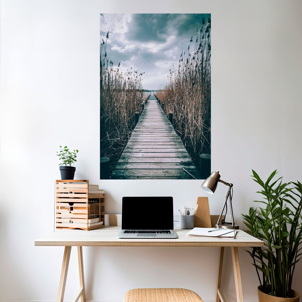 GAZE INTO STILLNESS Peel and Stick Vertical Poster