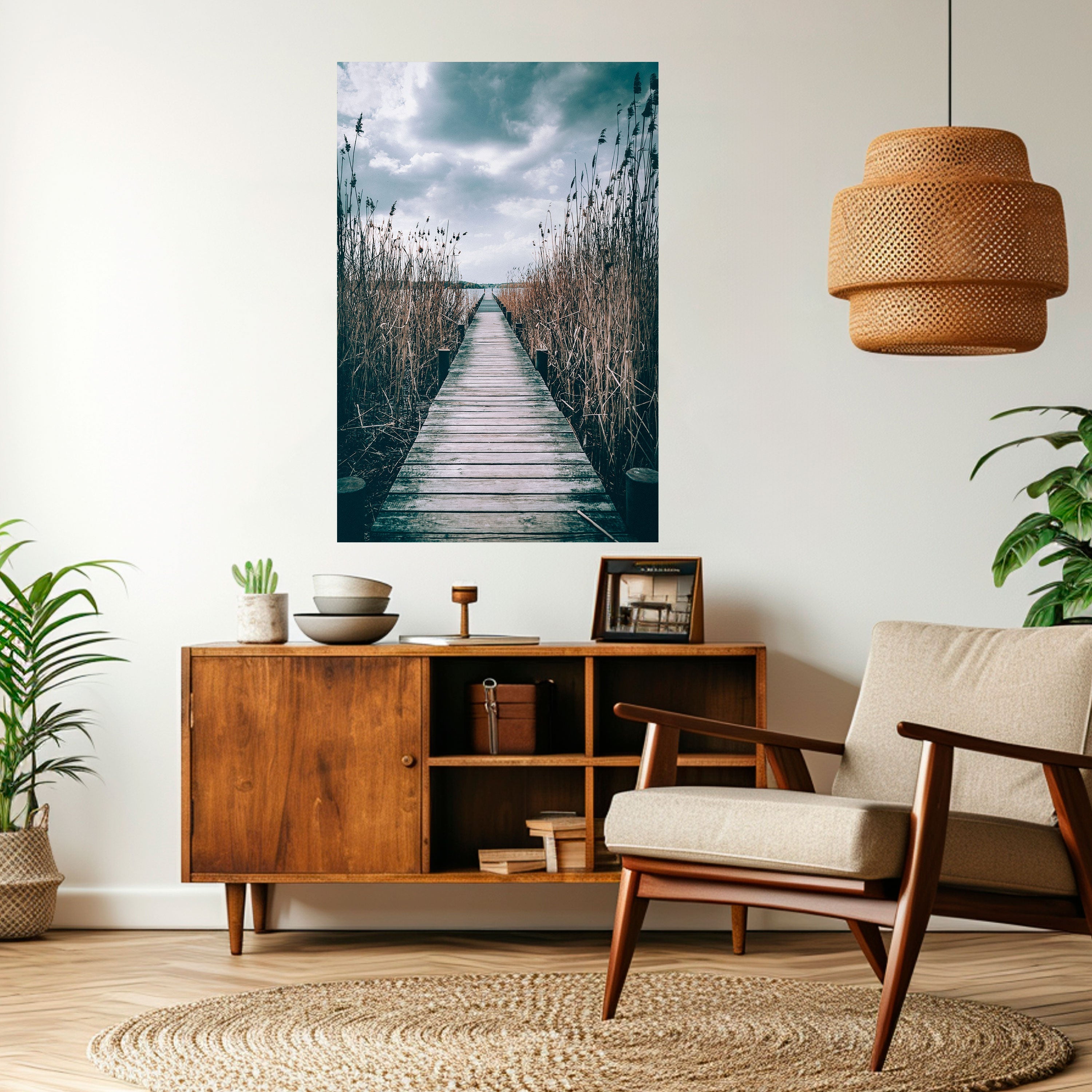 GAZE INTO STILLNESS Poster Vertical Autocolante