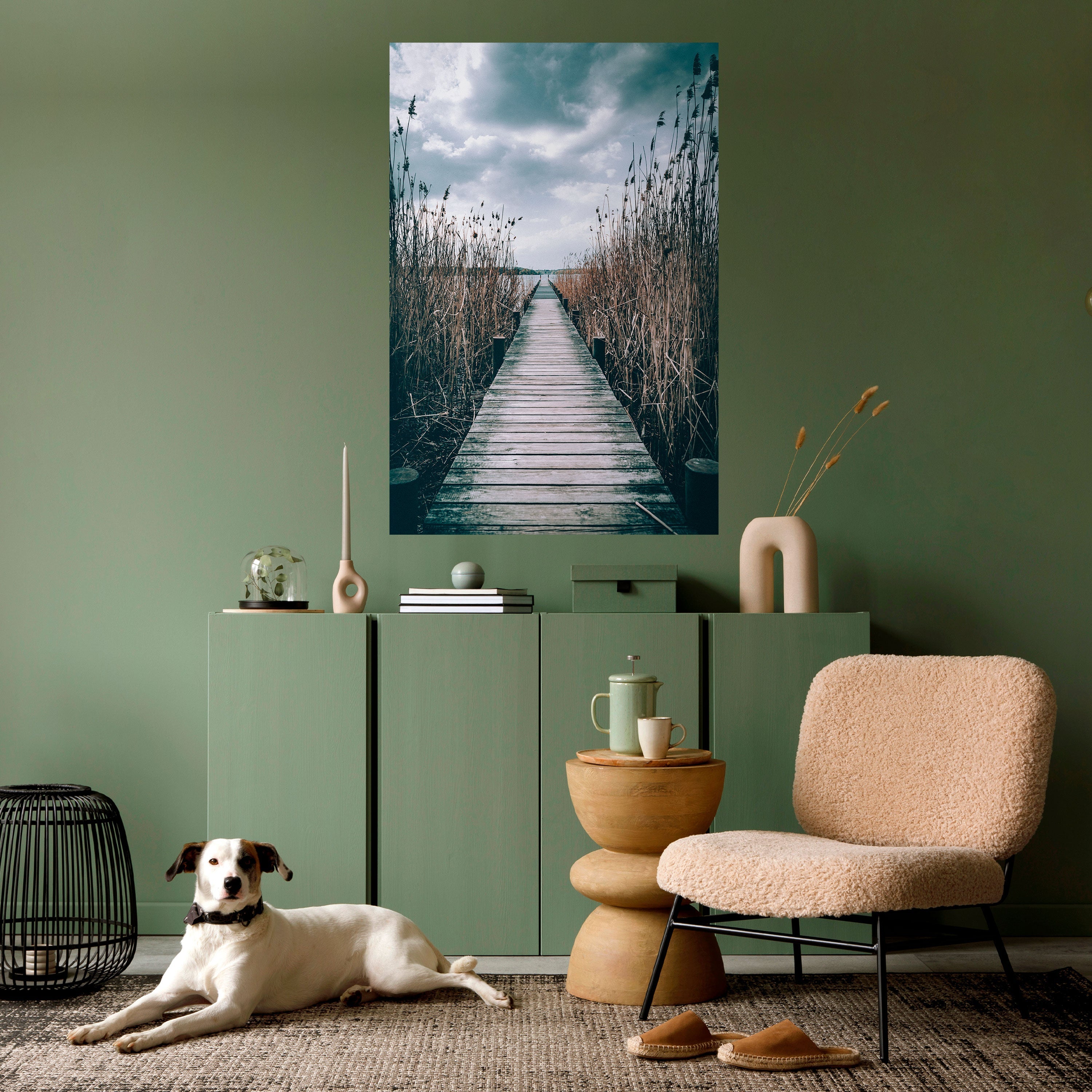 GAZE INTO STILLNESS Peel and Stick Vertical Poster