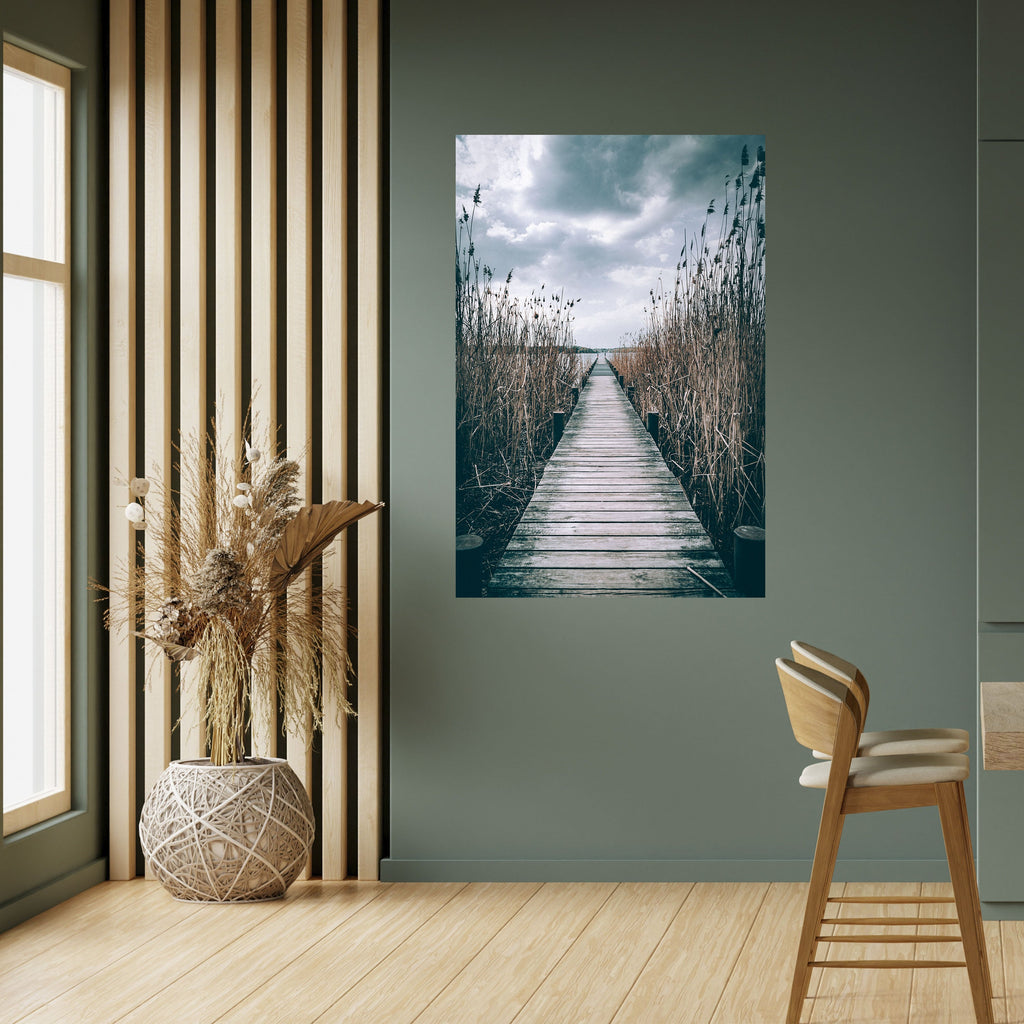 GAZE INTO STILLNESS Peel and Stick Vertical Poster