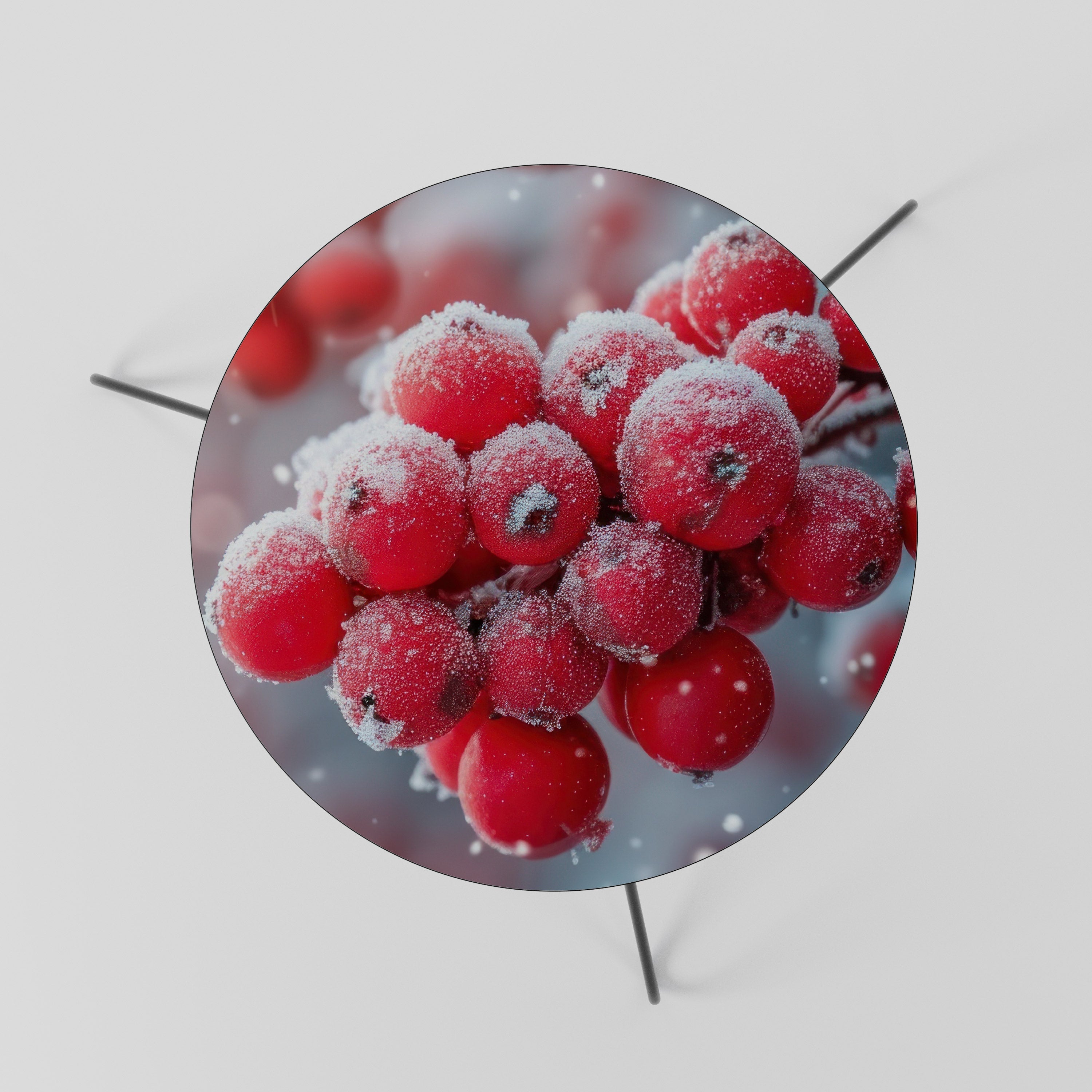 WINTER'S CRIMSON TREASURES Mesa de Centro 60