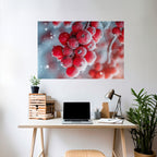 WINTER'S CRIMSON TREASURES Peel and Stick Horizontal Poster