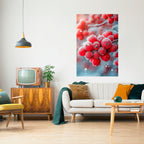 WINTER'S CRIMSON TREASURES Peel and Stick Vertical Poster