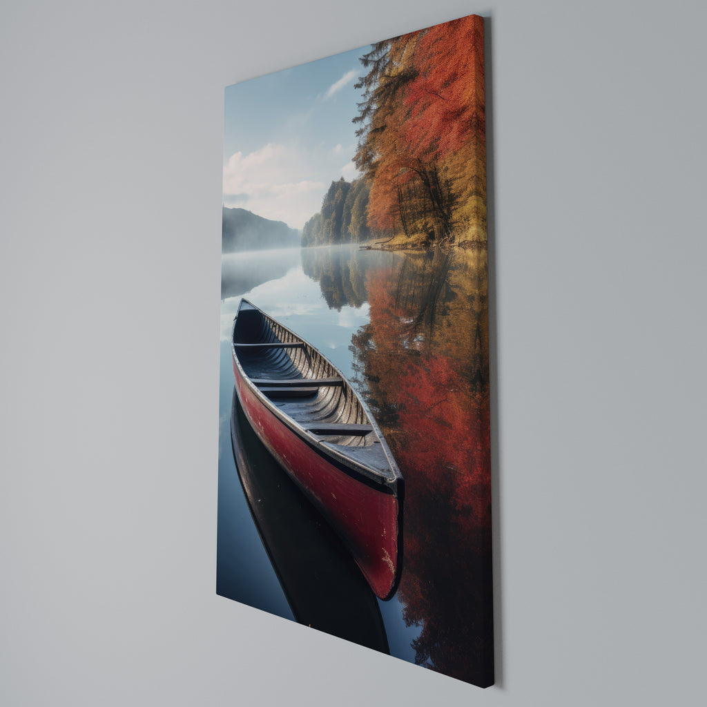 BOAT OF TRANQUILITY Quadro em tela vertical