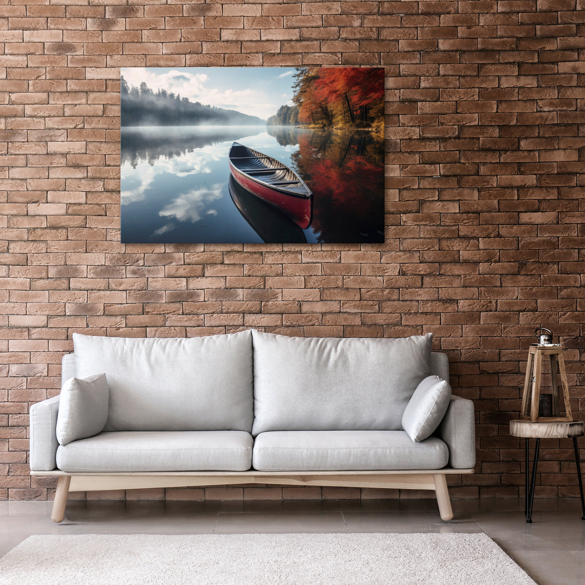 BOAT OF TRANQUILITY Horizontal Canvas Print