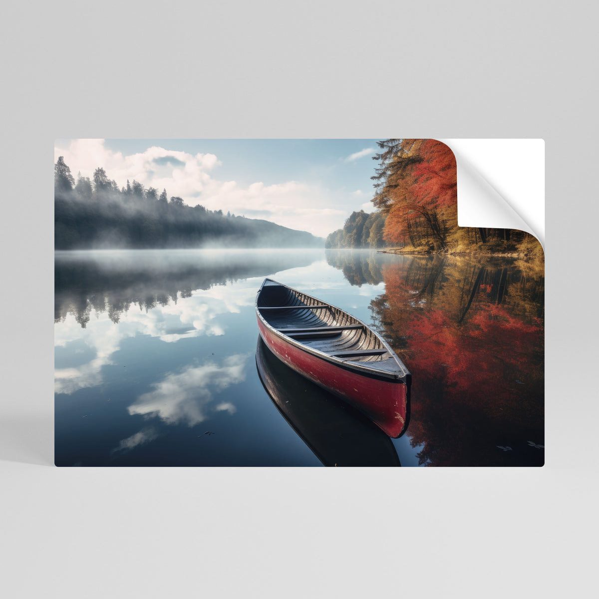 BOAT OF TRANQUILITY Póster Autocolante Horizontal