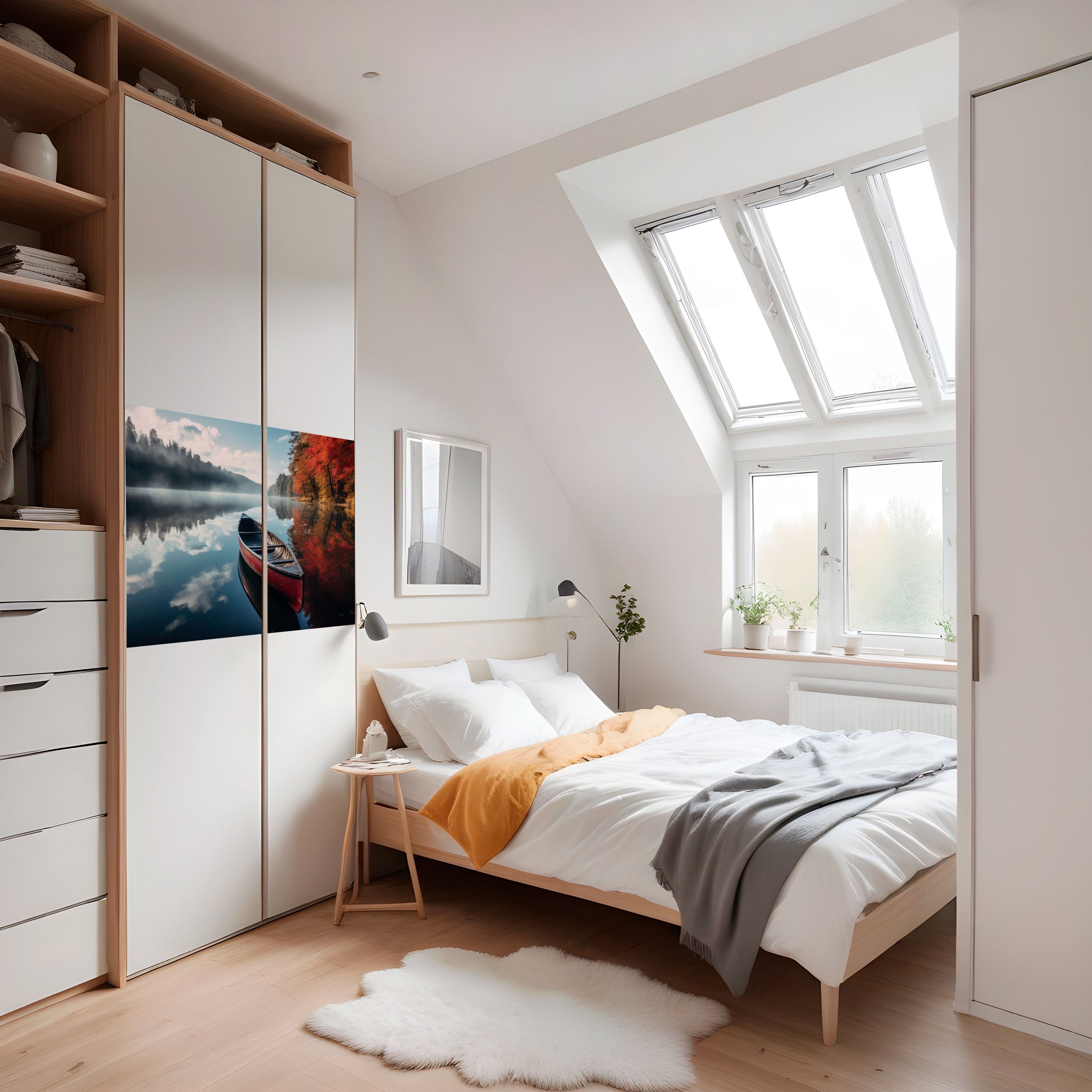 BOAT OF TRANQUILITY Peel and Stick Horizontal Poster